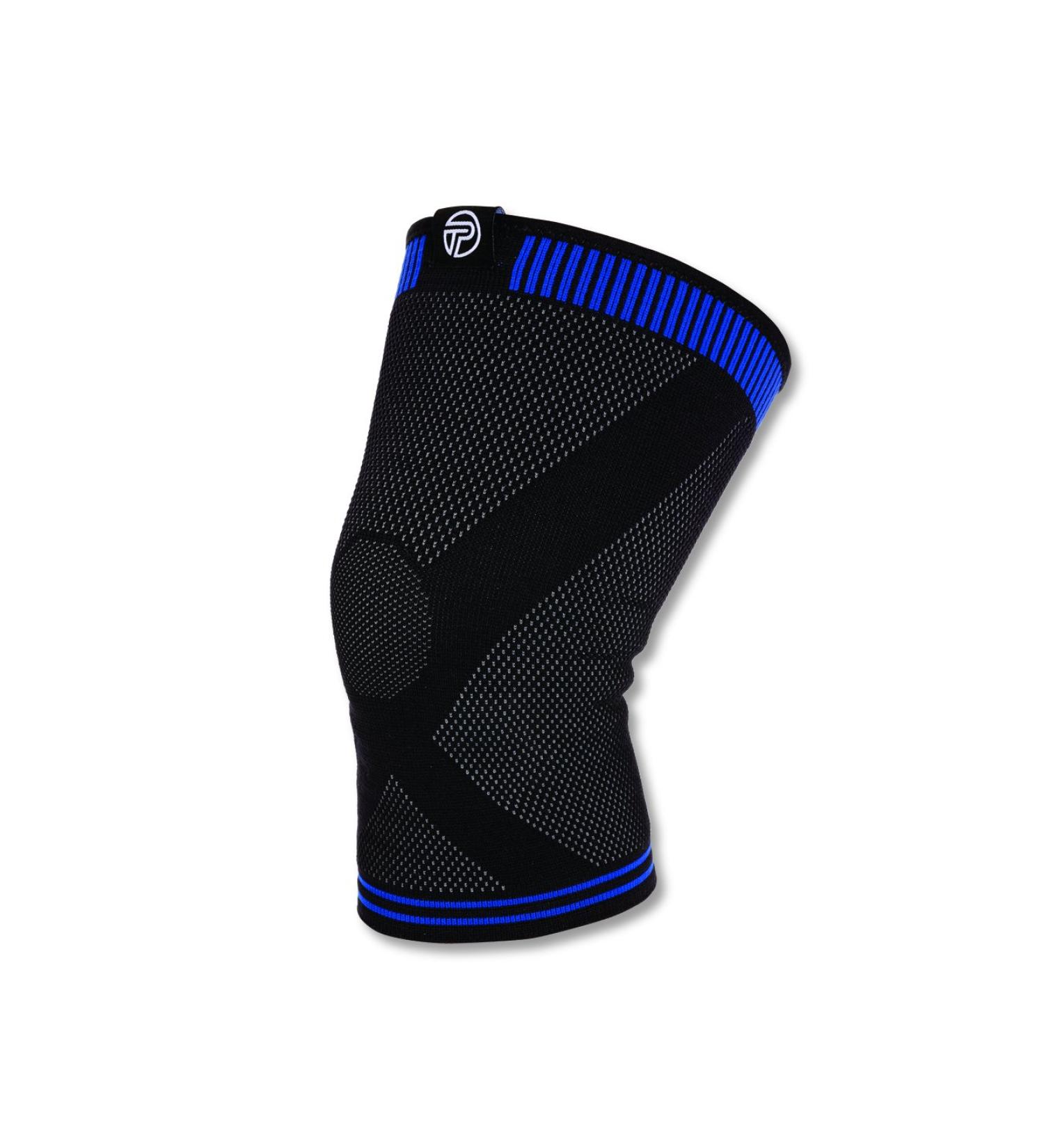 Pro-Tec Athletics 3D Flat Premium Knee Sleeve - Black/Blue - Medium - Buy Online on GoSupps.com