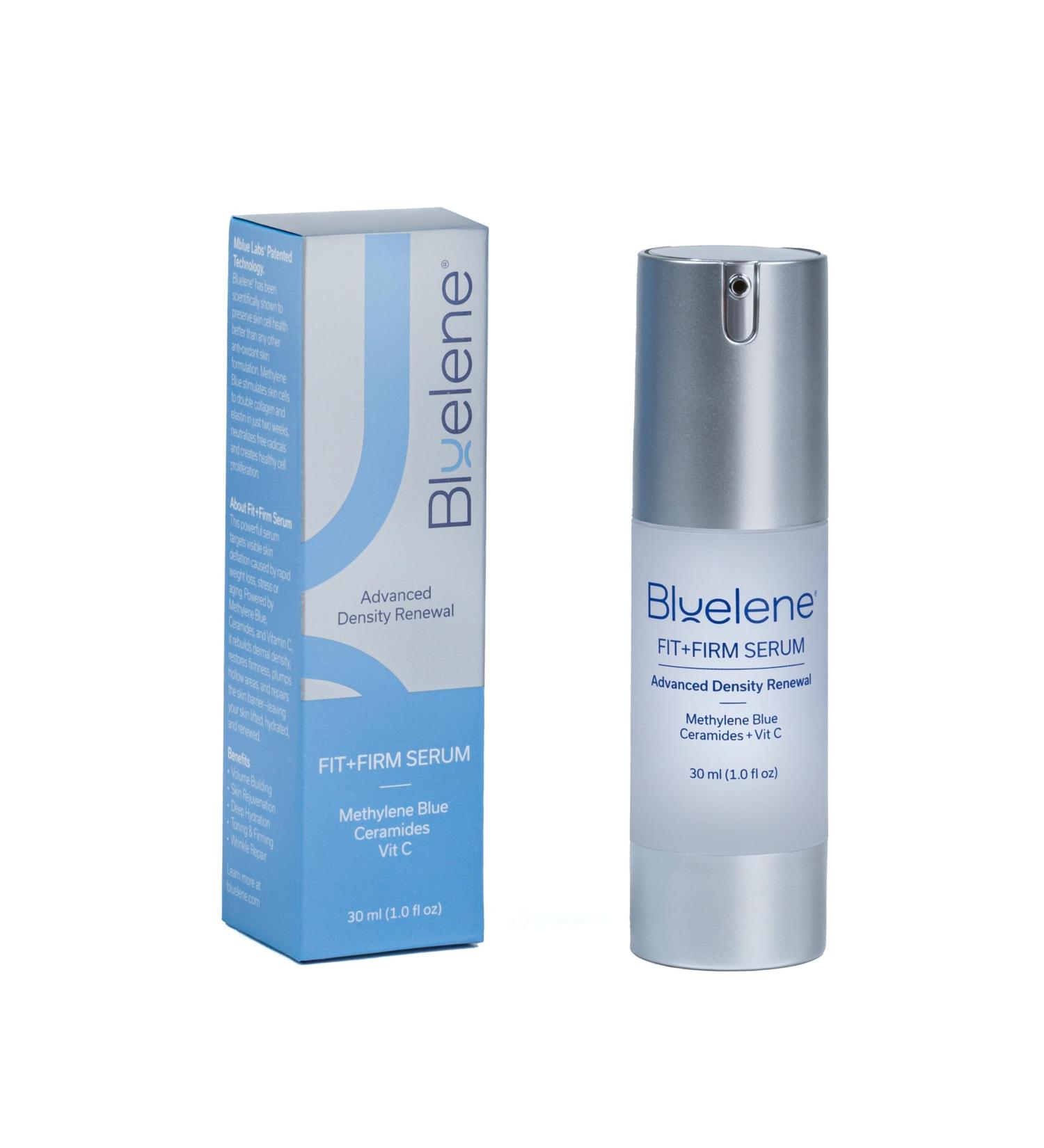 Bluelene Fit+Firm Serum Methylene Blue Vitamin C Ceramides Advanced Skin Density Renewal Serum Anti-Aging Restores Volume and Texture Smooths Wrinkles Hydrates. - Buy Online on GoSupps.com