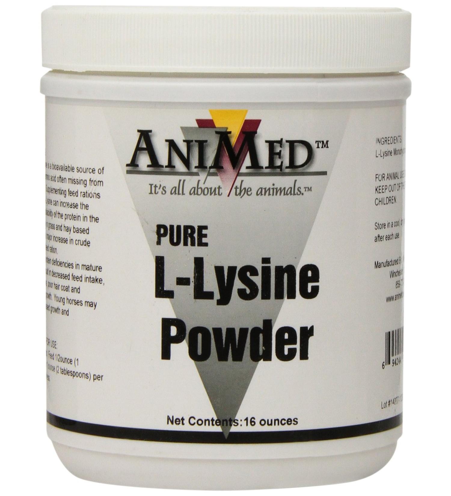 AniMed L-Lysine for Horses 16-Ounce - Buy Online on GoSupps.com