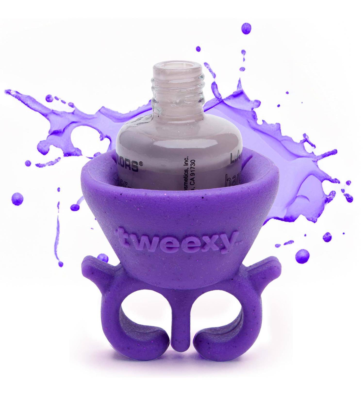 Tweexy Purple Crush: Wearable Nail Polish Holder for Easy Manicures - Buy Online on GoSupps.com