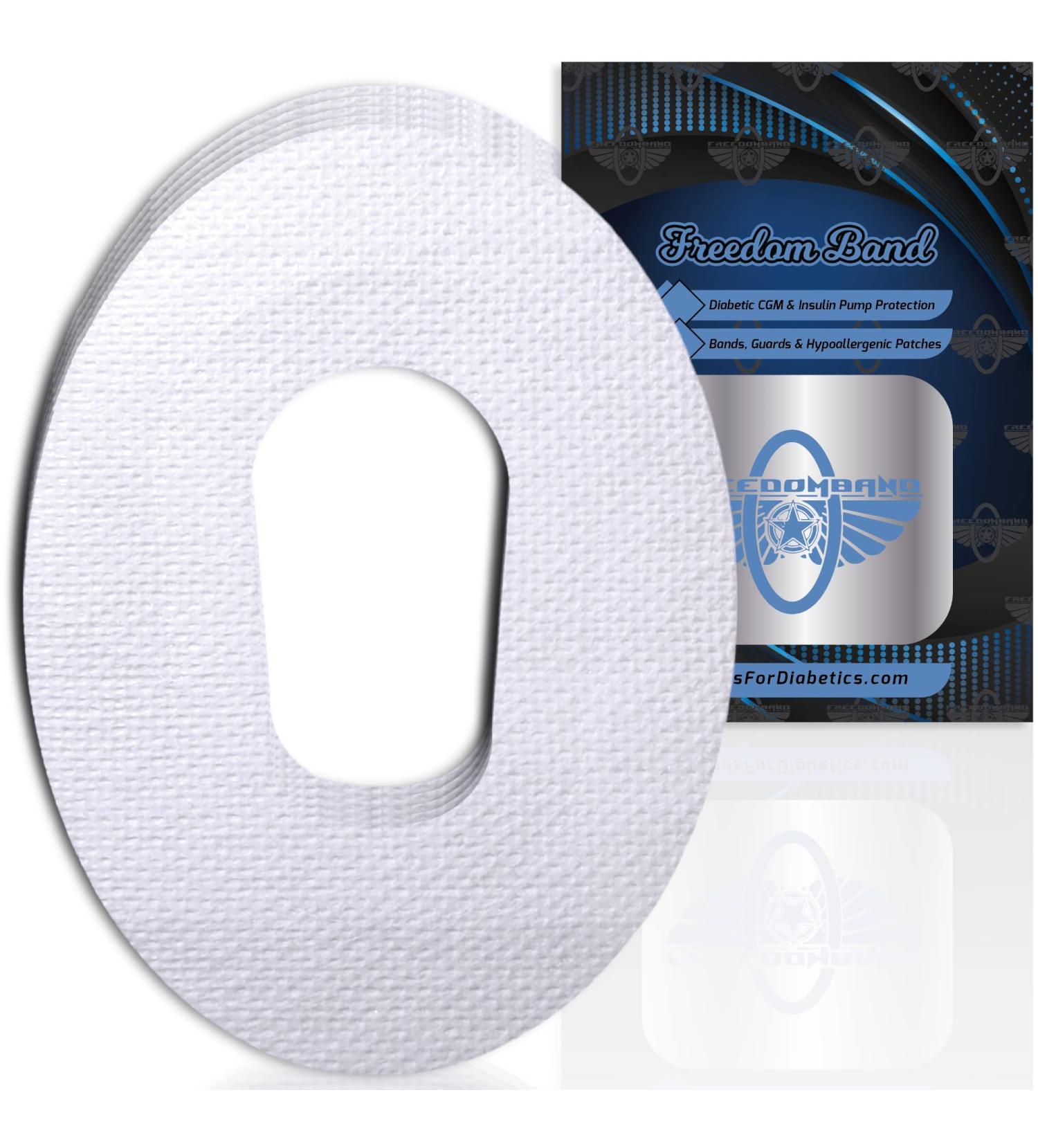 Hypoallergenic Dexcom G6 CGM Guard Patches - 10 Count, Waterproof, No Touch, Bumper Cover Tapes - White - Buy Online on GoSupps.com