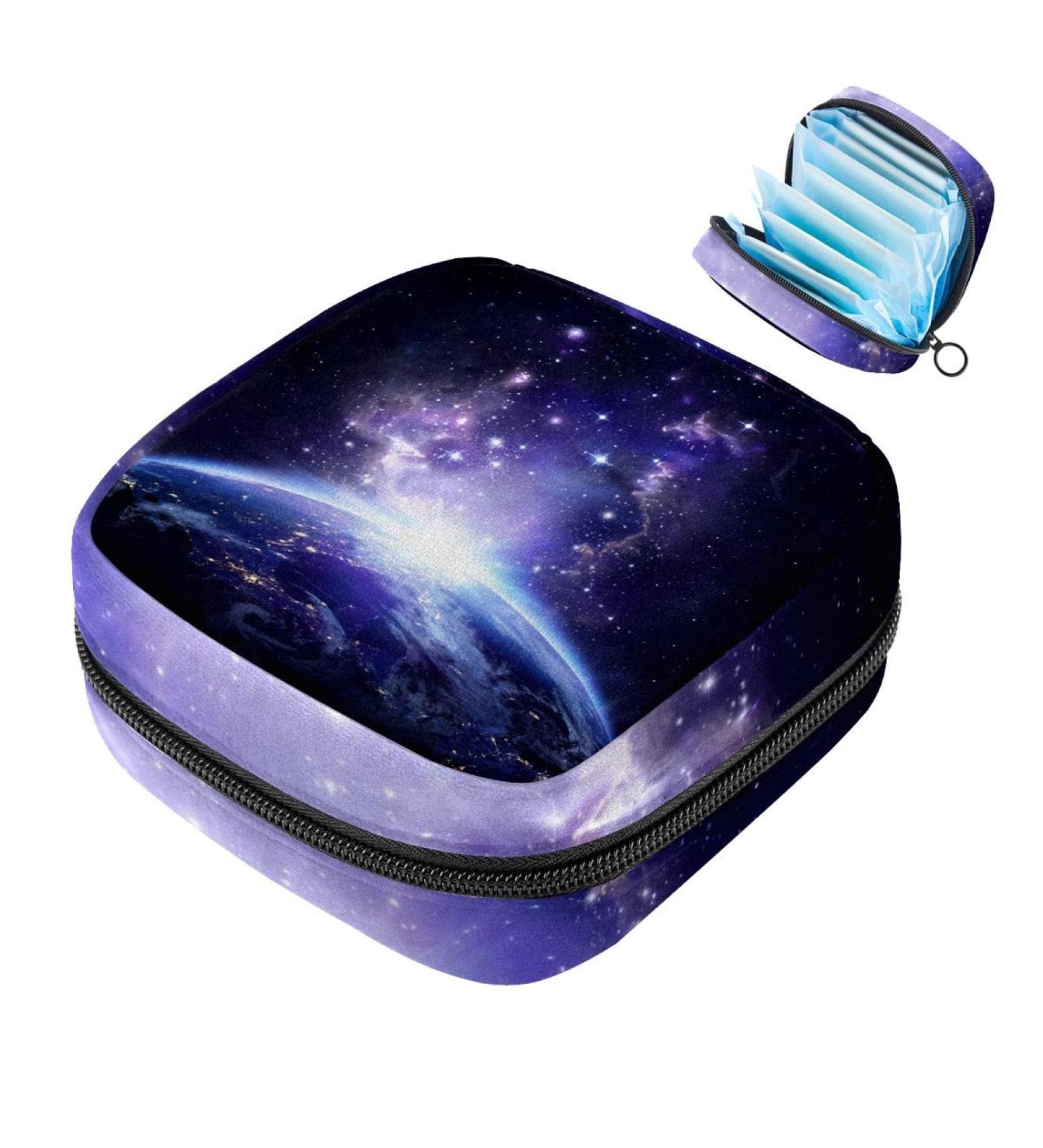 Women's Galaxy Pattern Napkin Storage Bag | Portable Menstruation Cup & Bandage Organizer - Buy Online on GoSupps.com
