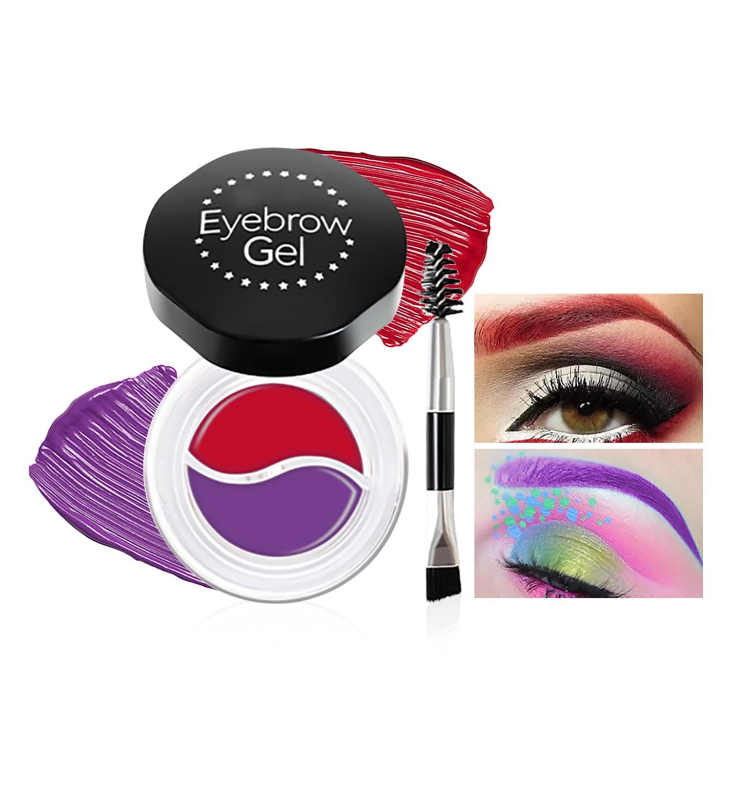 Shop DAGEDA Waterproof Eyebrow Pomade Kit - Long Lasting Gel Eyeliner & High Pigmented Red & Purple Brow Makeup - Buy Online on GoSupps.com