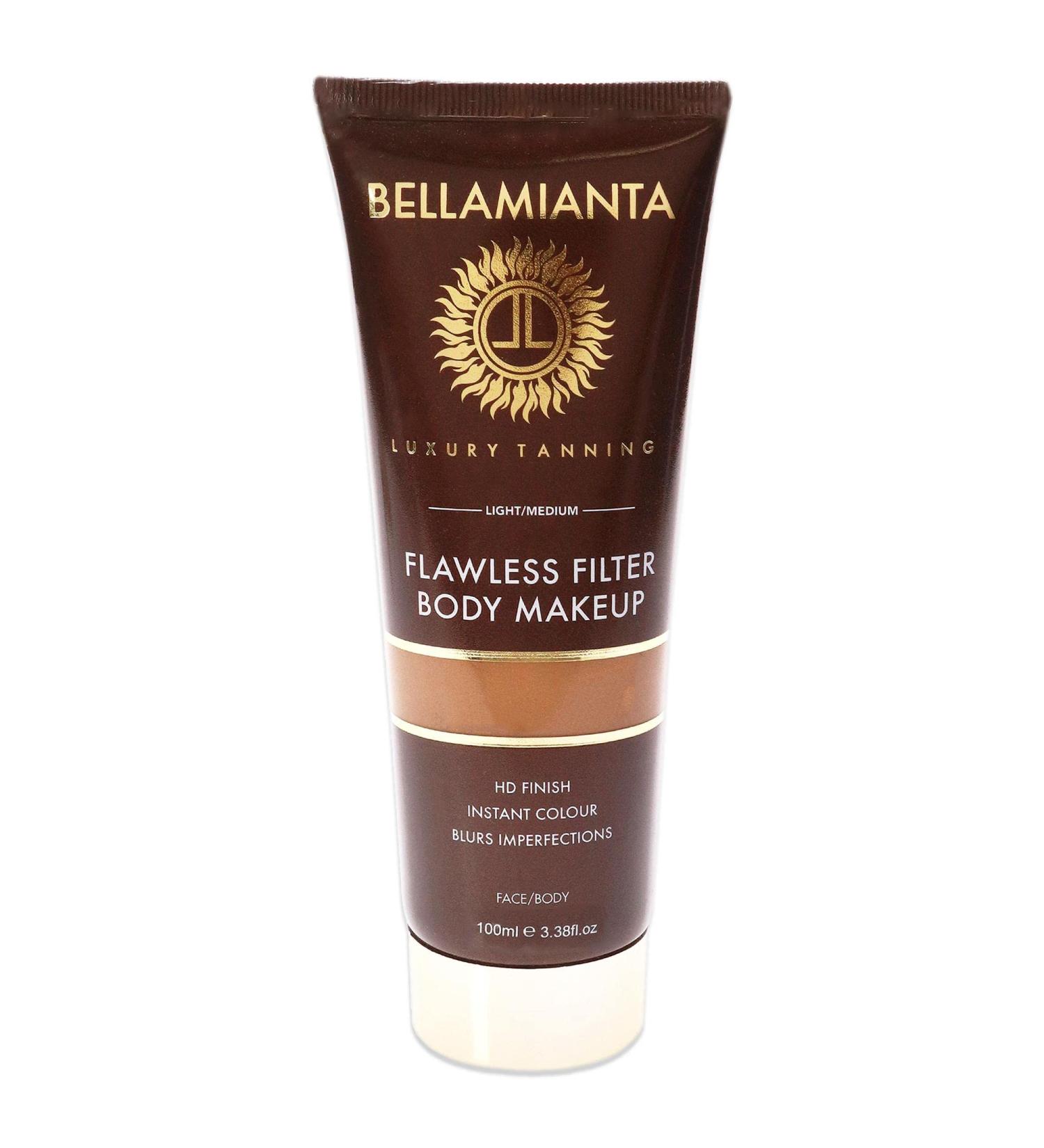 Bellamianta Flawless Filter Body Makeup - Light Medium Bronzer Women 3.38 oz