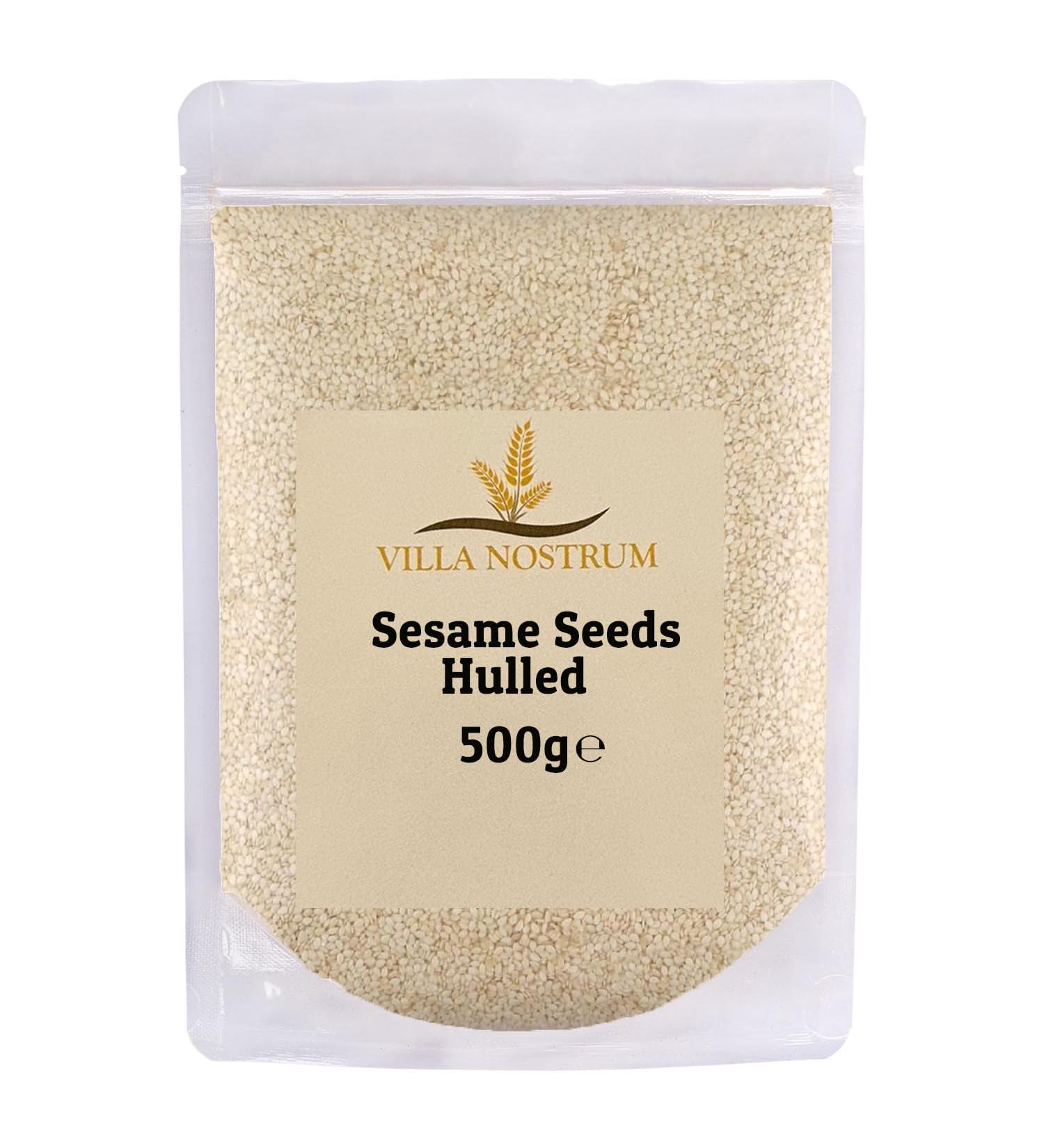 White (Hulled) Sesame Seeds 500g by Villa Nostrum