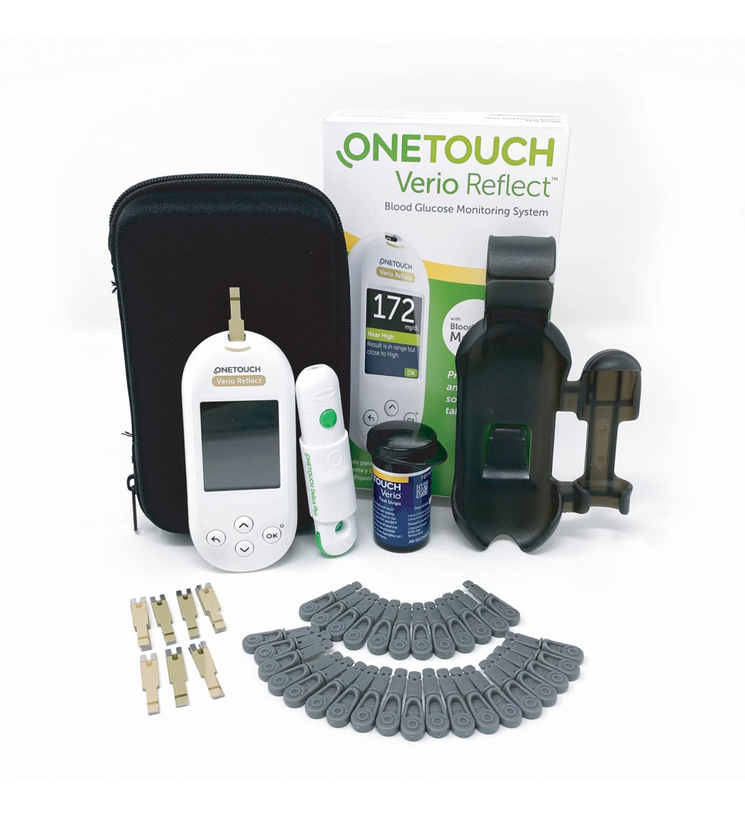 OneTouch Blood Sugar Test Kit | Glucose Meter, Lancets, Test Strips & Case | Diabetes Testing Kit - Buy Online on GoSupps.com