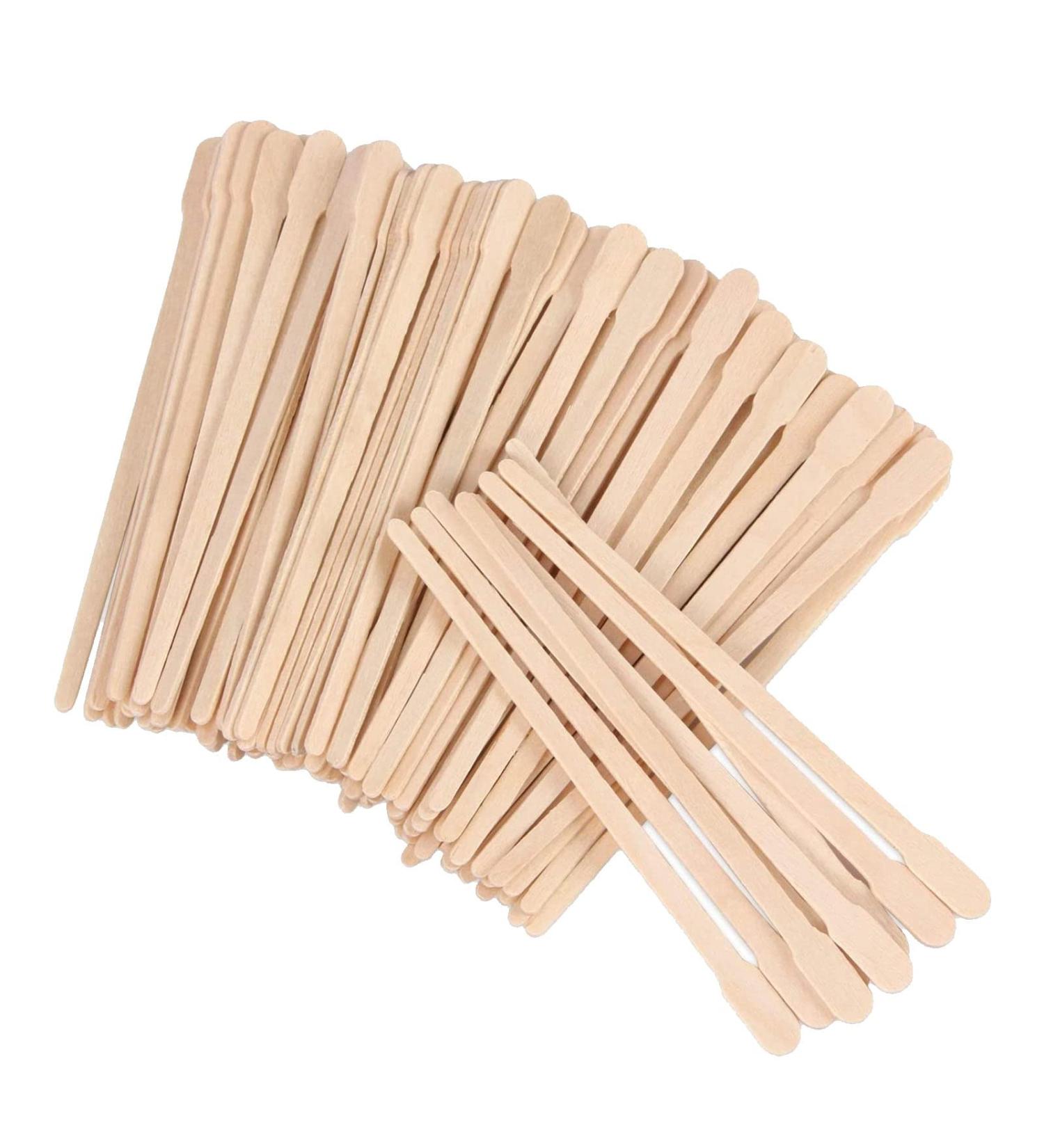 600 Small Wax Trowels & Wooden Sticks Set for Hair Removal | Facial Eyebrow Waxing Spatula Kit for Smooth Skin - Buy Online on GoSupps.com