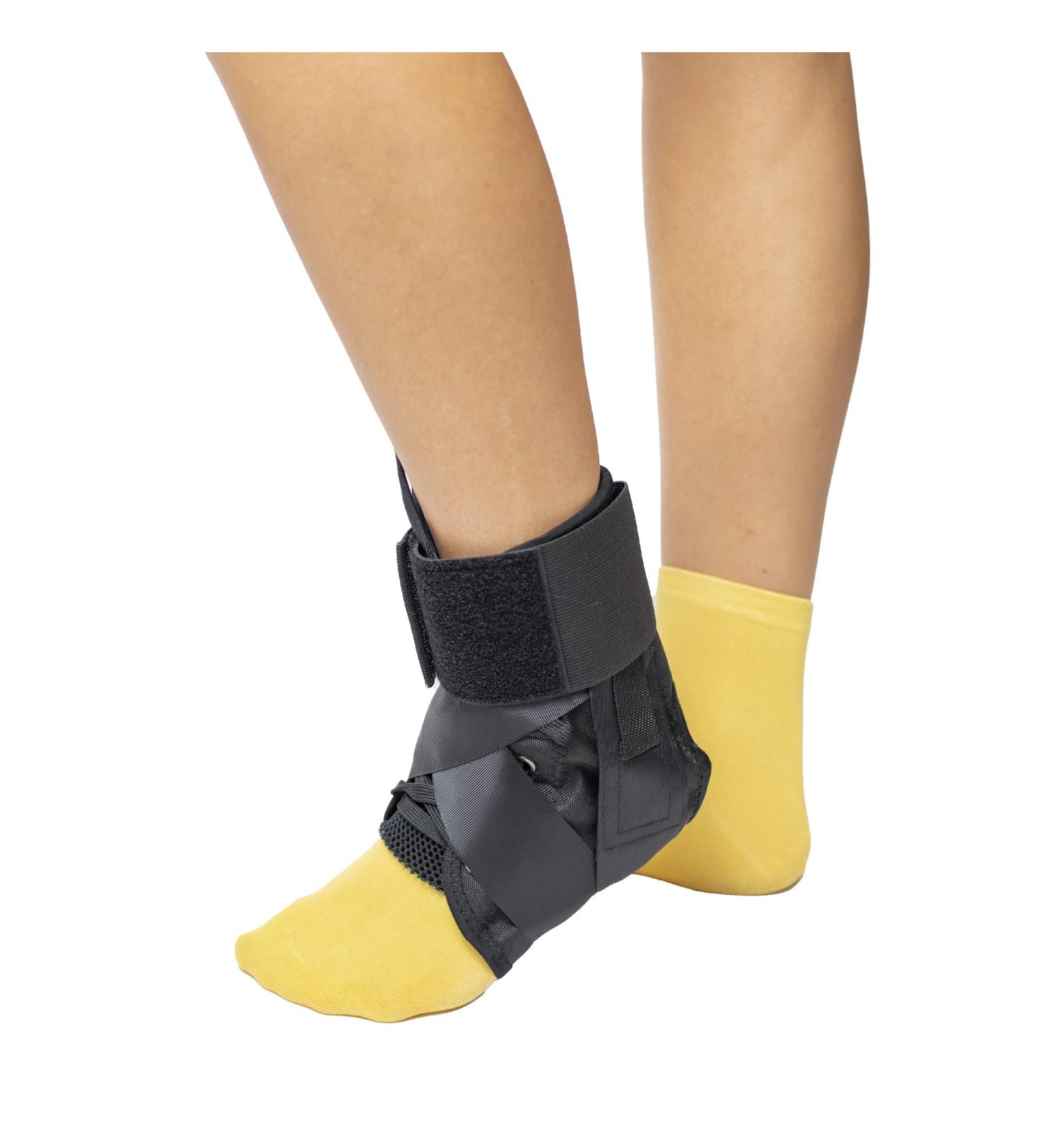 Brace Direct Lace Up Ankle Brace - Figure 8 Strapping Compression Support for Sprains & Injuries | LG 13 -14 - International Shipping Available - Buy Online on GoSupps.com