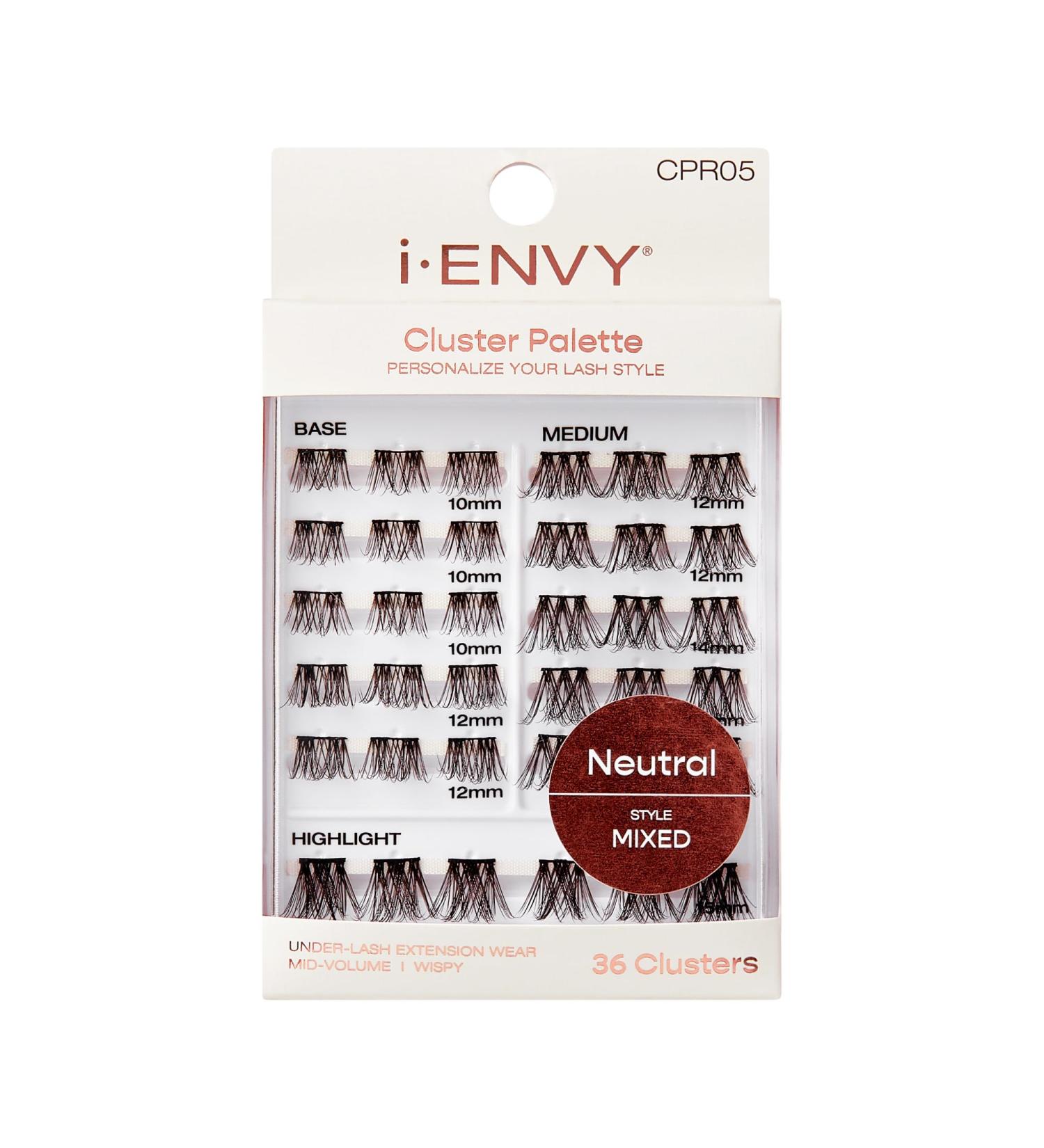 i-ENVY Cluster Palette Lash Refill | DIY Customizable False Eyelashes | Varied Length Under Lash Extensions | Shop Internationally - Style #05 - Buy Online on GoSupps.com