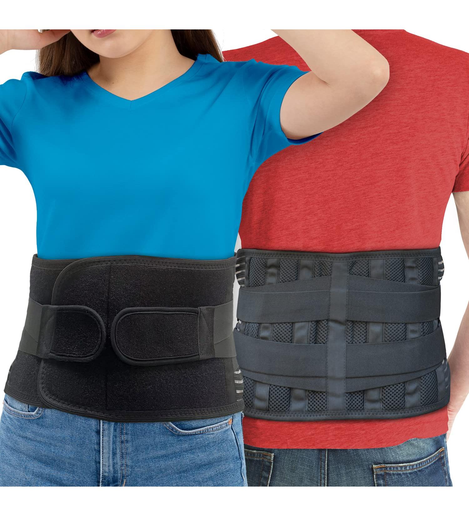 Lower Back Brace Support | Breathable Lumbar Belt for Sciatica & Herniated Disc Pain Relief | Adjustable Support for Heavy Lifting & Scoliosis | Medium Size - Buy Online on GoSupps.com