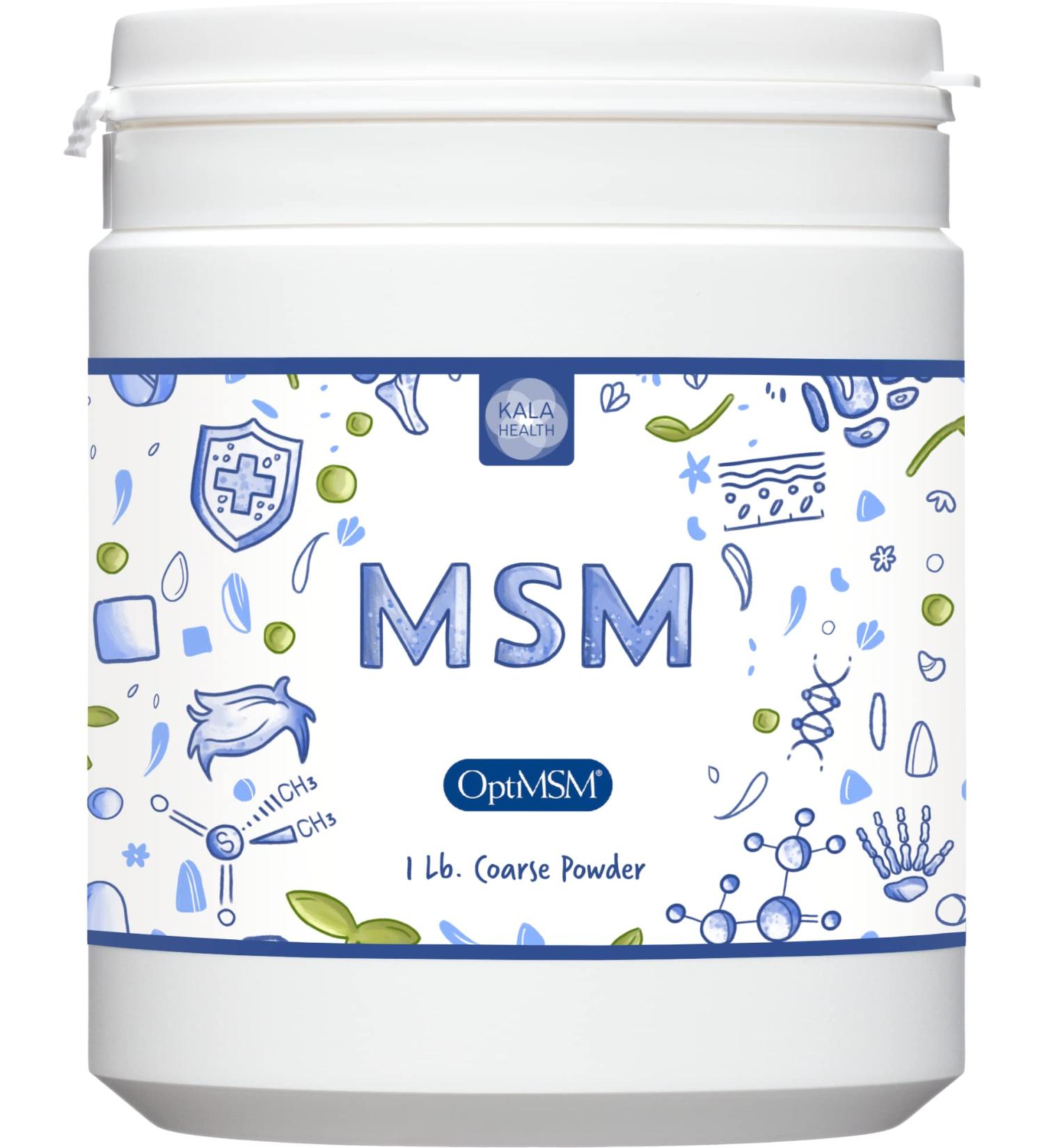 Organic OptiMSM Sulfur Powder - 1lb Pack - Gluten-Free, Non-GMO - Hair Growth, Inflammation, Skin Health Benefits for Kids and Adults - Buy Online on GoSupps.com