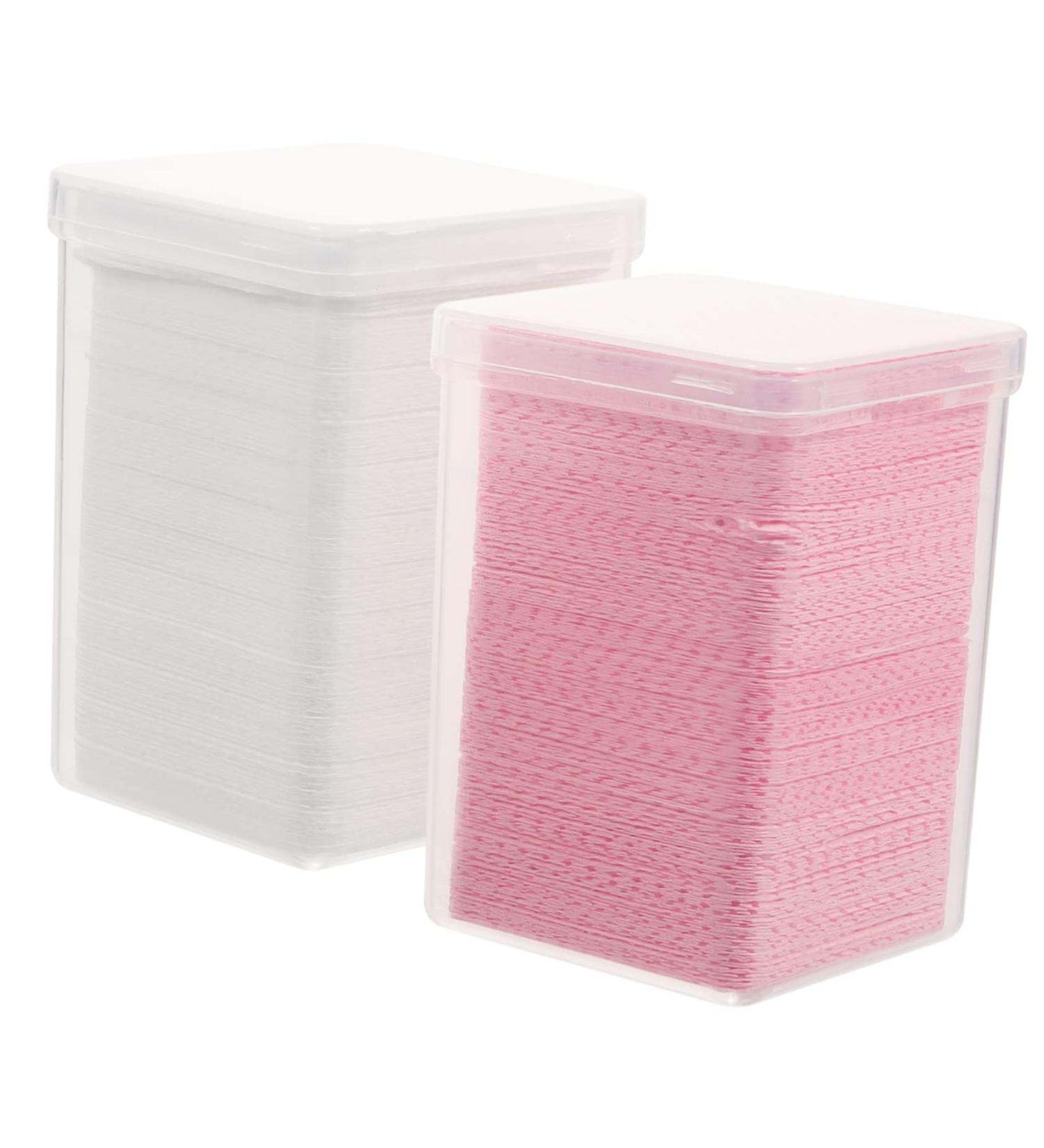  PLAFOPE PLAFOPE 2 Boxes Eyelash Wipes Gel Polish Remover Extension Glue Cleaning Wipes Nail Polish Remover Wipes Clean Strip Non Woven - Buy Online on GoSupps.com