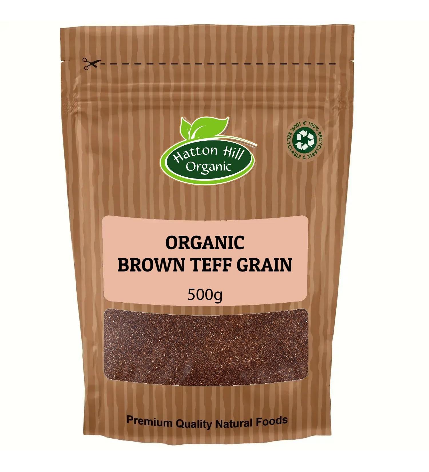 Organic Brown Teff Grain 500g by Hatton Hill Organic