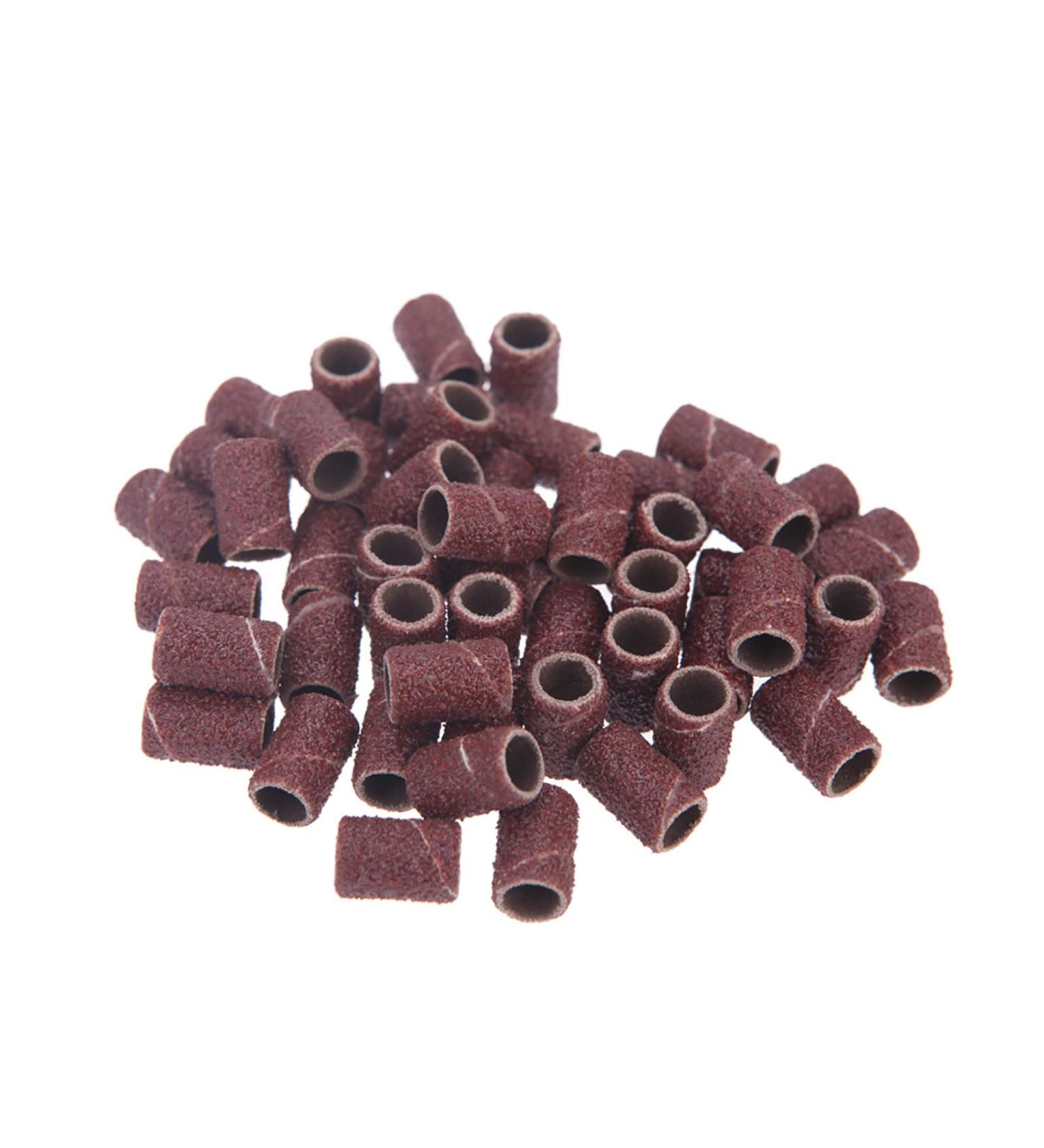 Layhou 100pc Grinding Sleeve Sanding Tapes - Drill Sanding Bands for Nail Design & Care (80 120 180 Grit) | Perfect for Manicure & Pedicure - Buy Online on GoSupps.com