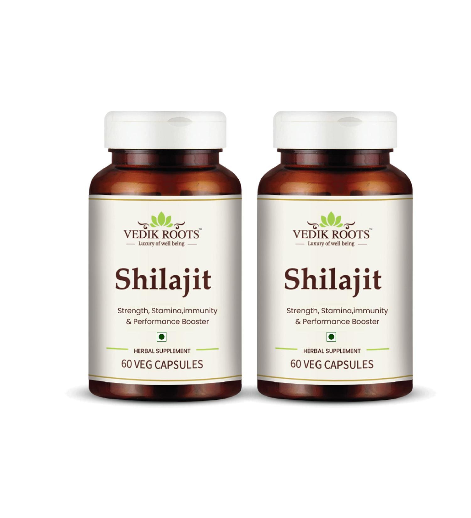 Green Gold Pharmaceuticals Shilajit Capsules for Men and Women Pure & Natural 450mg 120