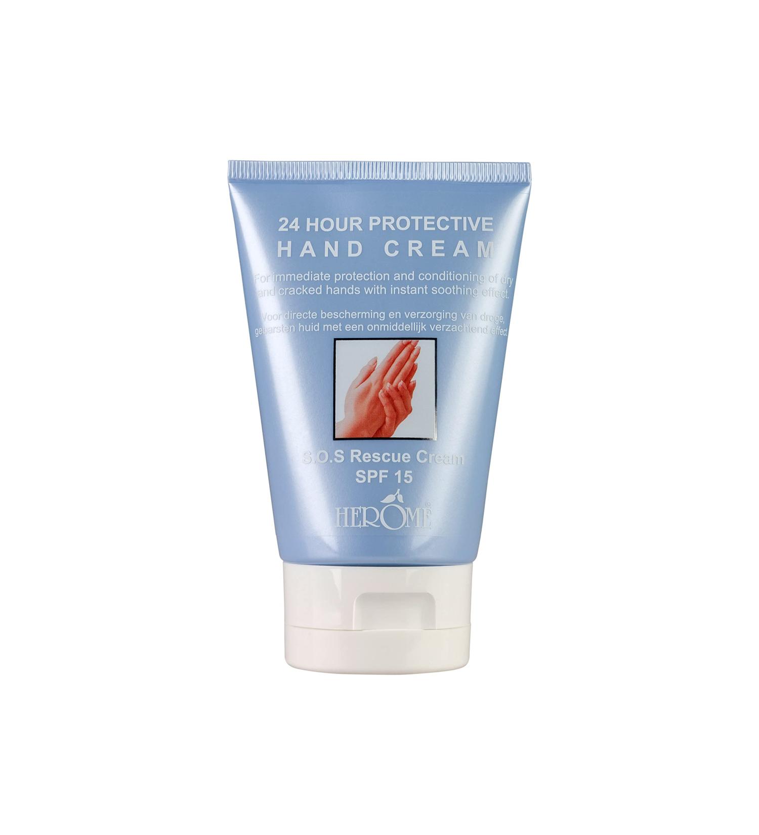 Herome 24h Protective Hand Cream - SPF 15 for Very Dry Cracked Hands | Velvet Soft Skin - 80ml - International Shipping Available - Buy Online on GoSupps.com