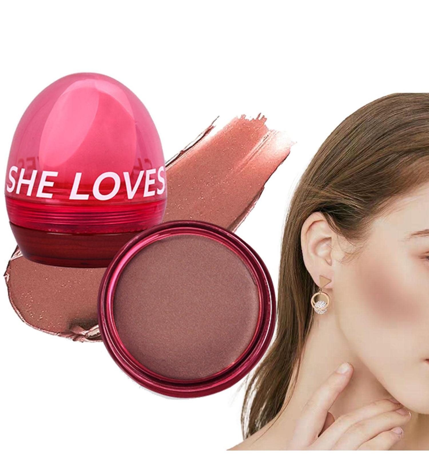 Blush Palette Long-Lasting Blushing Cream for Natural Makeup Cheeks Eyes Face Blusher Makeup Supplies for Shopping Home Working Dating Traveling Gathering Hondony 03# Dry Rose - Buy Online on GoSupps.com
