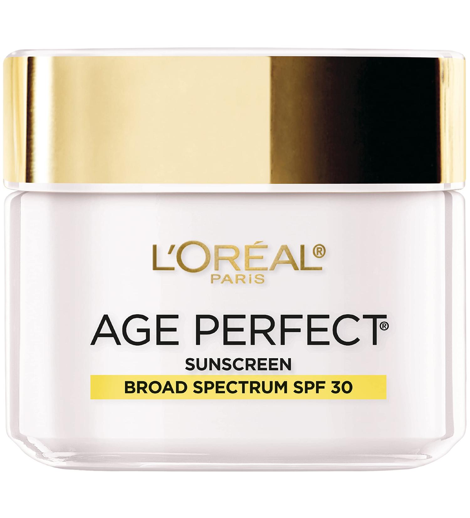 L'Oreal Paris Age Perfect Collagen Expert Anti-Aging Day Moisturizer 2.5 oz - Collagen Peptides & Niacinamide, for Mature & Sensitive Skin - Dermatologist Tested - Buy Online on GoSupps.com