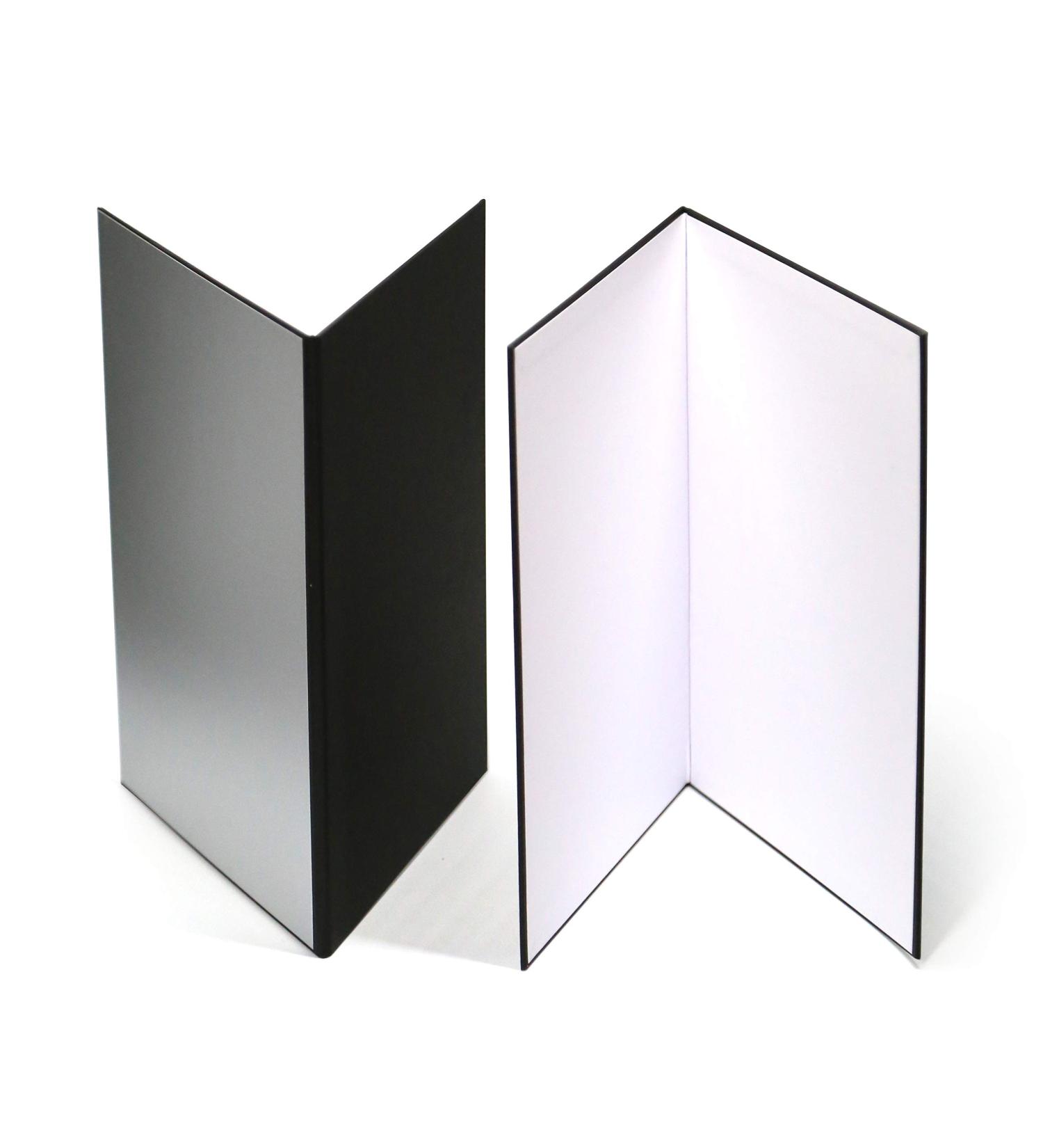 2 PCS A3 Light Reflector 3 in 1 Photography Cardboard - 17x12 Inch Size for Still Life and Food Photo Shooting - Black Silver White - 2 Pack - Buy Online on GoSupps.com