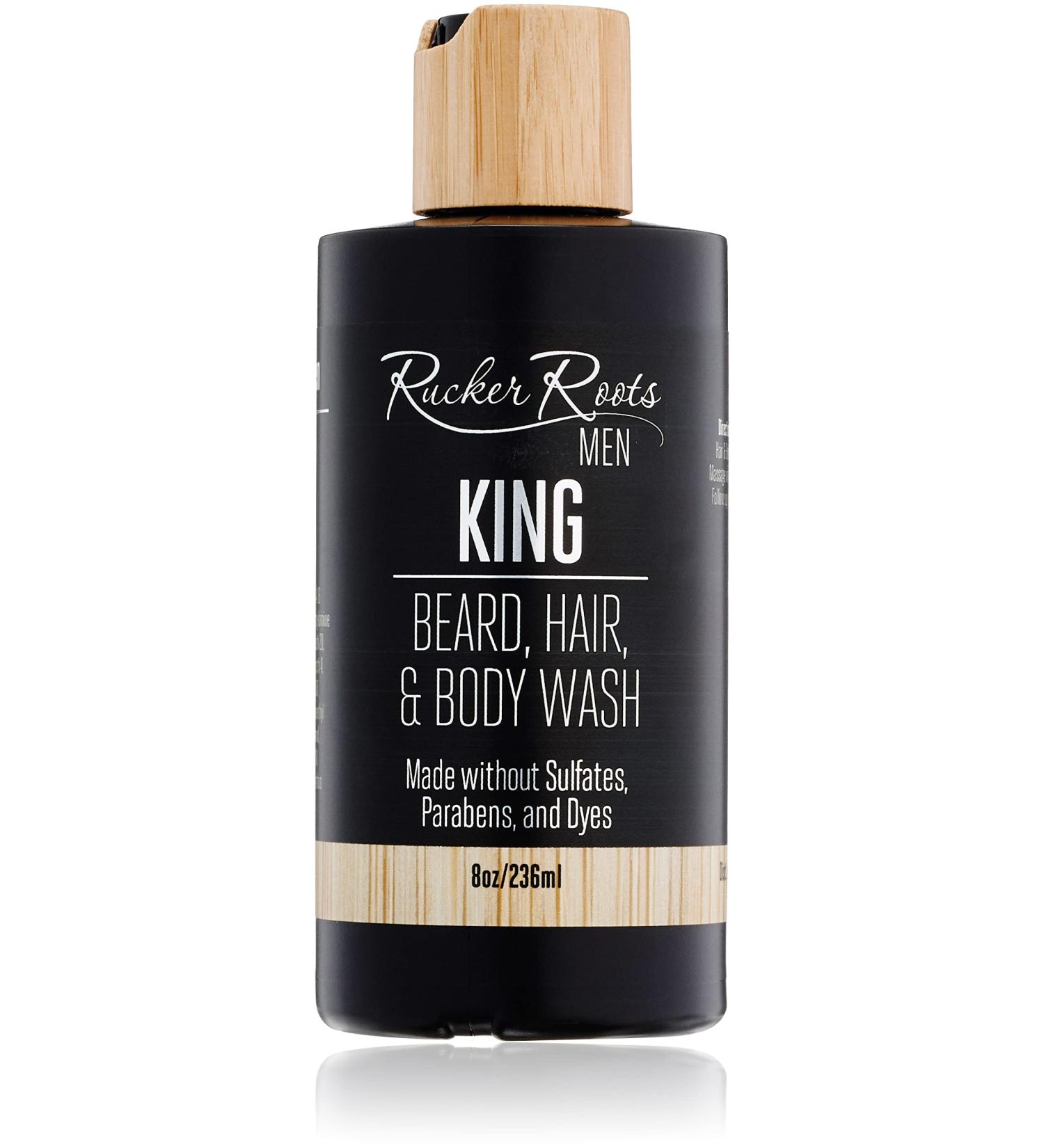 Rucker Roots x King Beard - Tea Tree Oil Hair & Body Wash | Sulfate & Dye Free | Nourishing Sunflower & Vitamin E - Buy Online on GoSupps.com