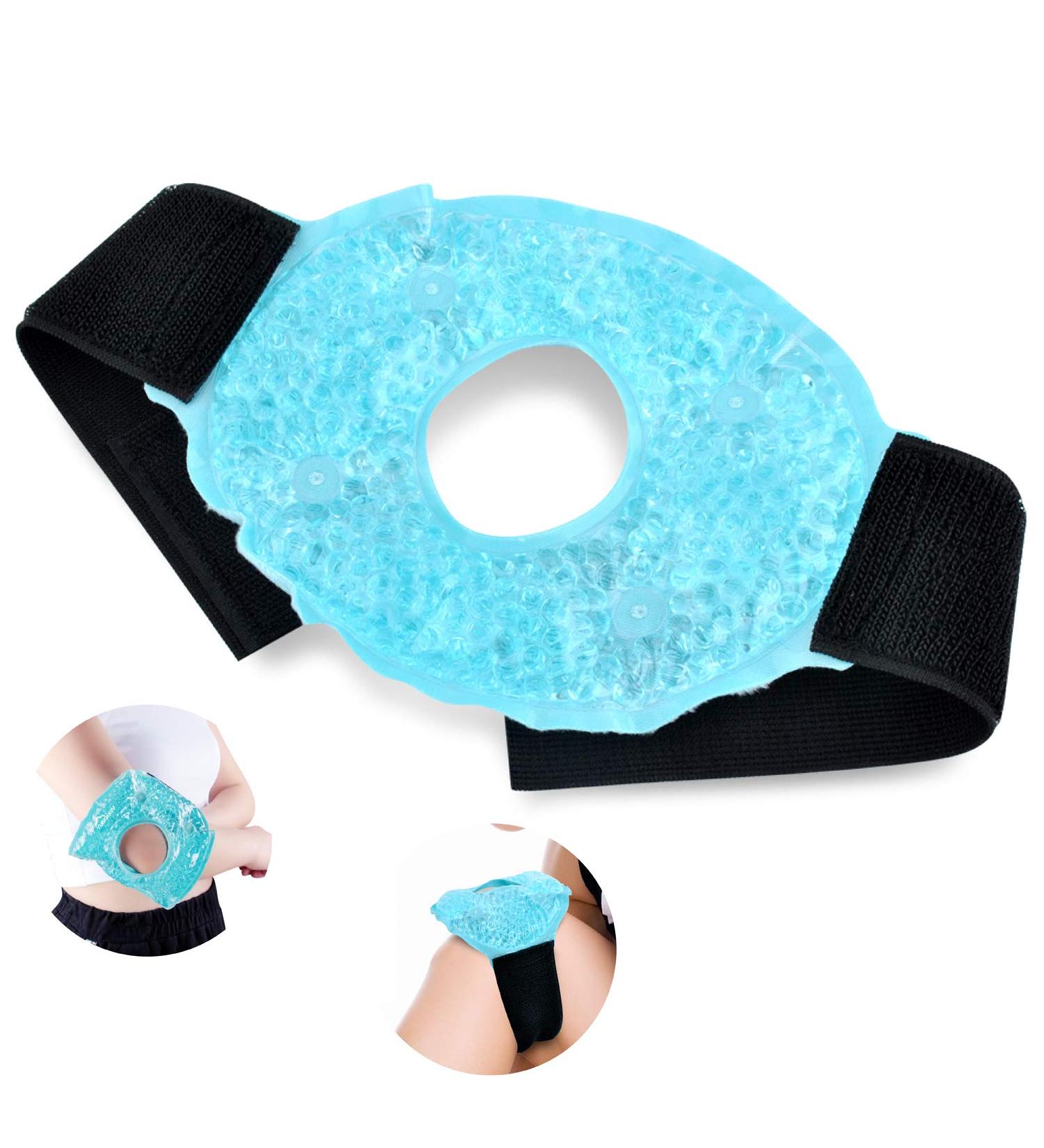 Adjustable Ice Pack Cooling Knee Brace for Pain Relief - Hot Cold Therapy Wrap for Joint Injuries - Meniscus Tear, Arthritis, Sprains & Swelling - Blue - Buy Online on GoSupps.com