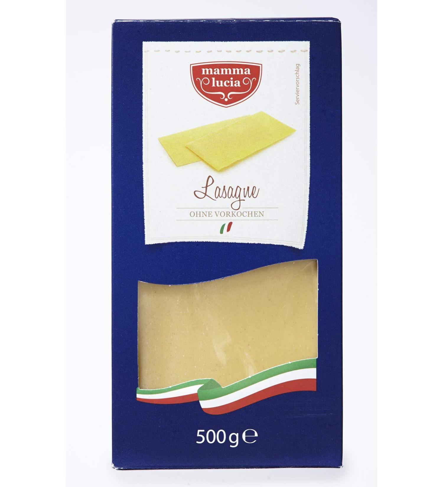 Mamma Lucia mamma lucia Pasta Lasagne lot de 8 (8 x 500 g)