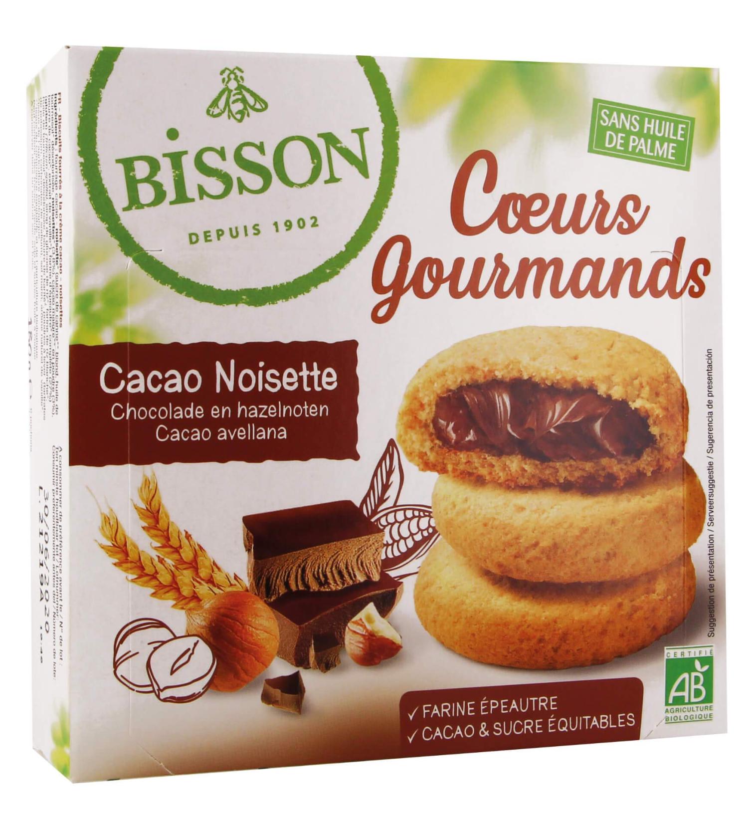 Bisson Gourmet Hearts Cocoa - Hazelnut 0.2 g 1 Unit