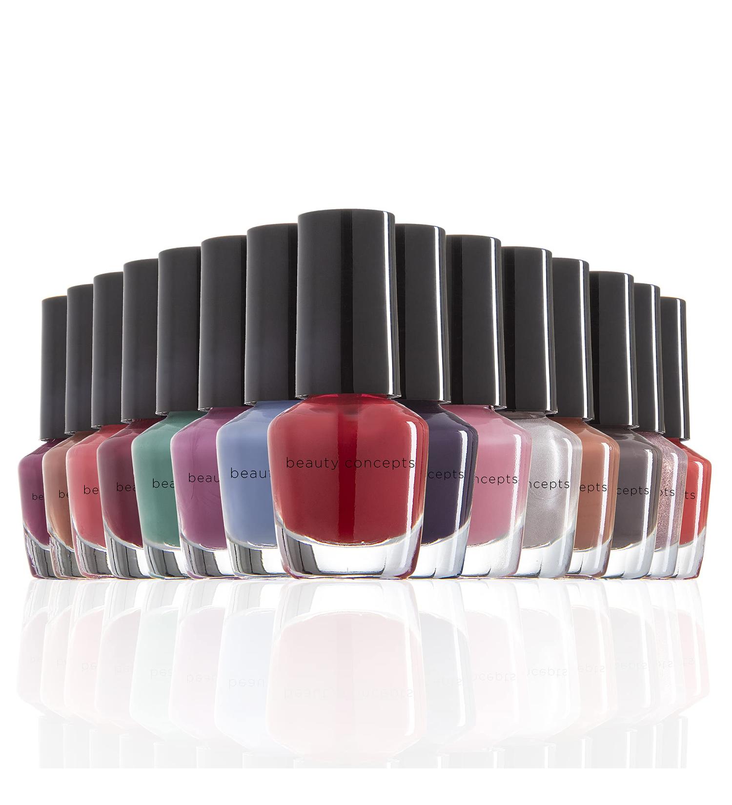 Beauty Concepts Mini Nail Polish Set - 15 Quick Dry Cool Colors in Pastels & Assorted Shades | Perfect for International Shipping - Buy Online on GoSupps.com