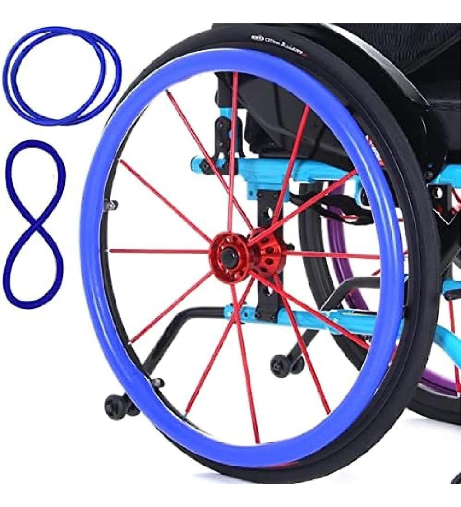 Wheelchair Handrim Covers 1 Pair Wheelchair Wheel Rim Covers 22/24 Inch Silicone Wear-Resistant Wheelchair Wheel Rim Covers Rear Wheel Ring Protection Cover (Color : 001 Size : 24in) 24in 001 - Buy Online on GoSupps.com