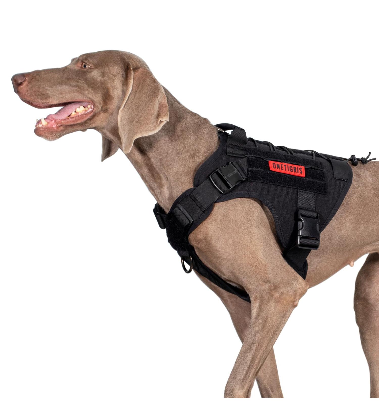 OneTigris Fire Watcher 2.0 Dog Harness - Molle Tactical Design Handle & Metal Buckle - Size L - International Shipping Available - Buy Online on GoSupps.com