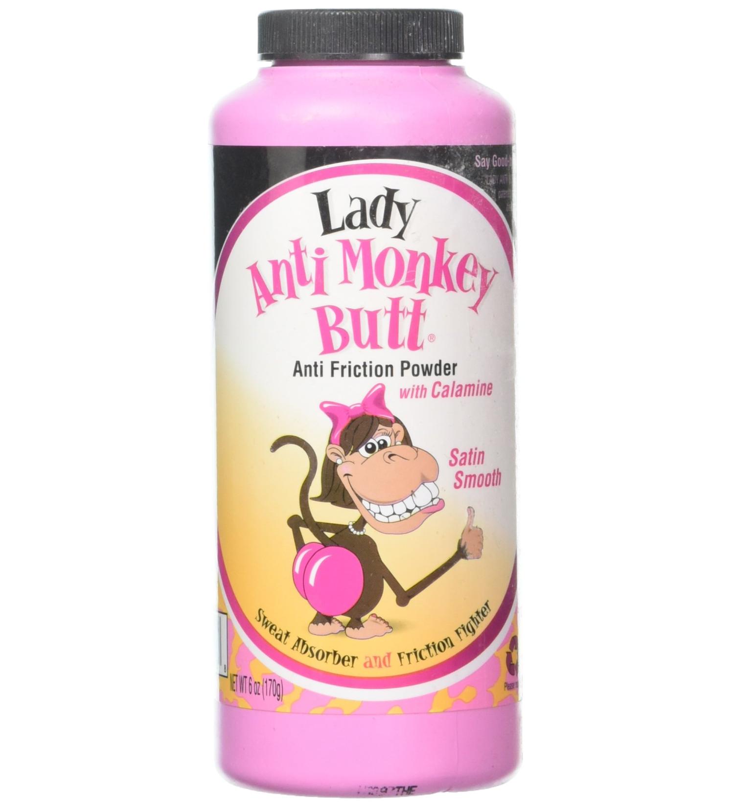 Anti Monkey Butt Lady Powder 6 Oz - Pack of 6 | Absorbent Formula for Women | 6 Ounce x 6 Pack - Buy Online on GoSupps.com