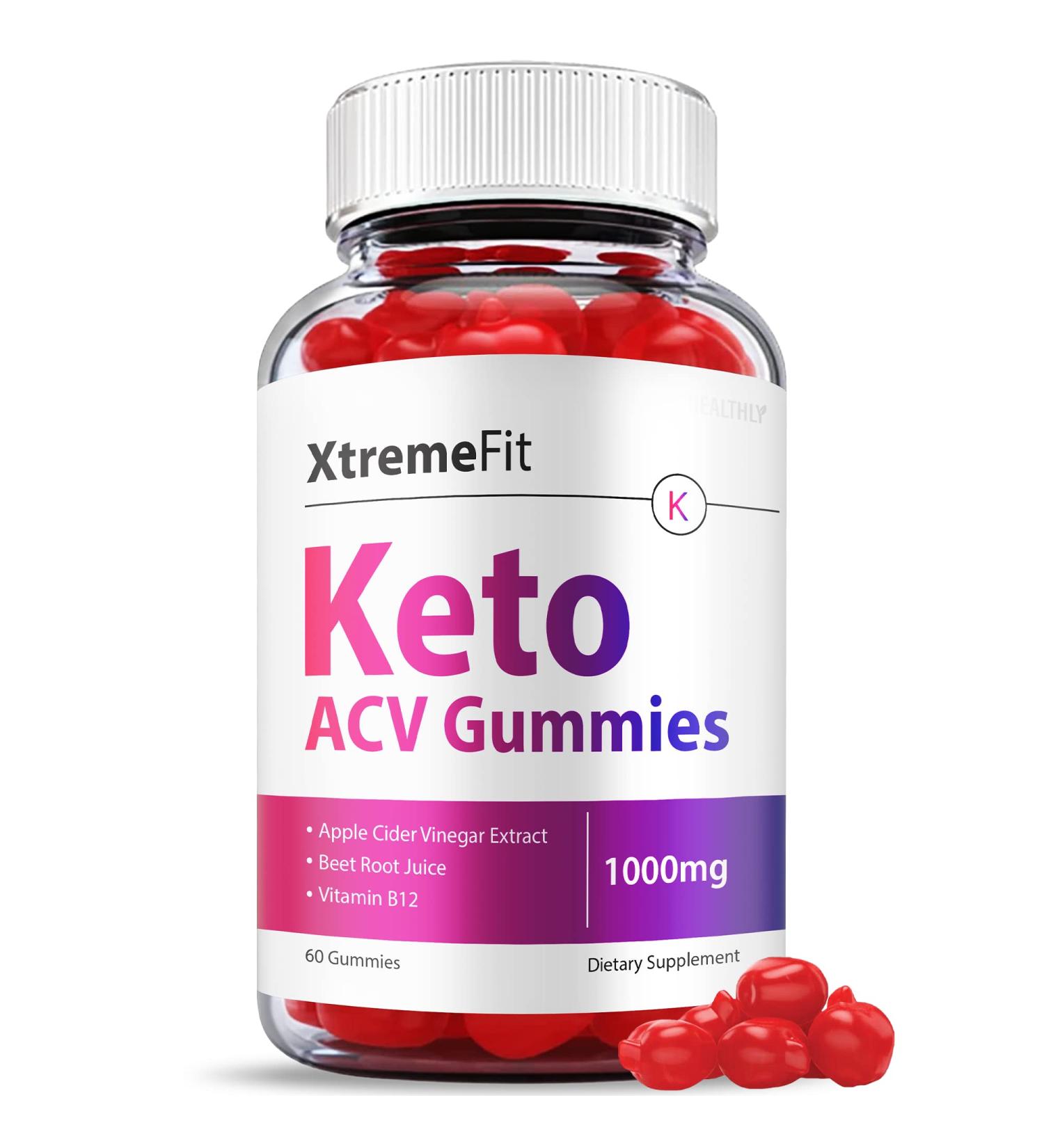 Xtreme Fit Keto ACV Gummies - Official Vegan Formula for Weight Loss | 60 Gummies - Buy Online on GoSupps.com