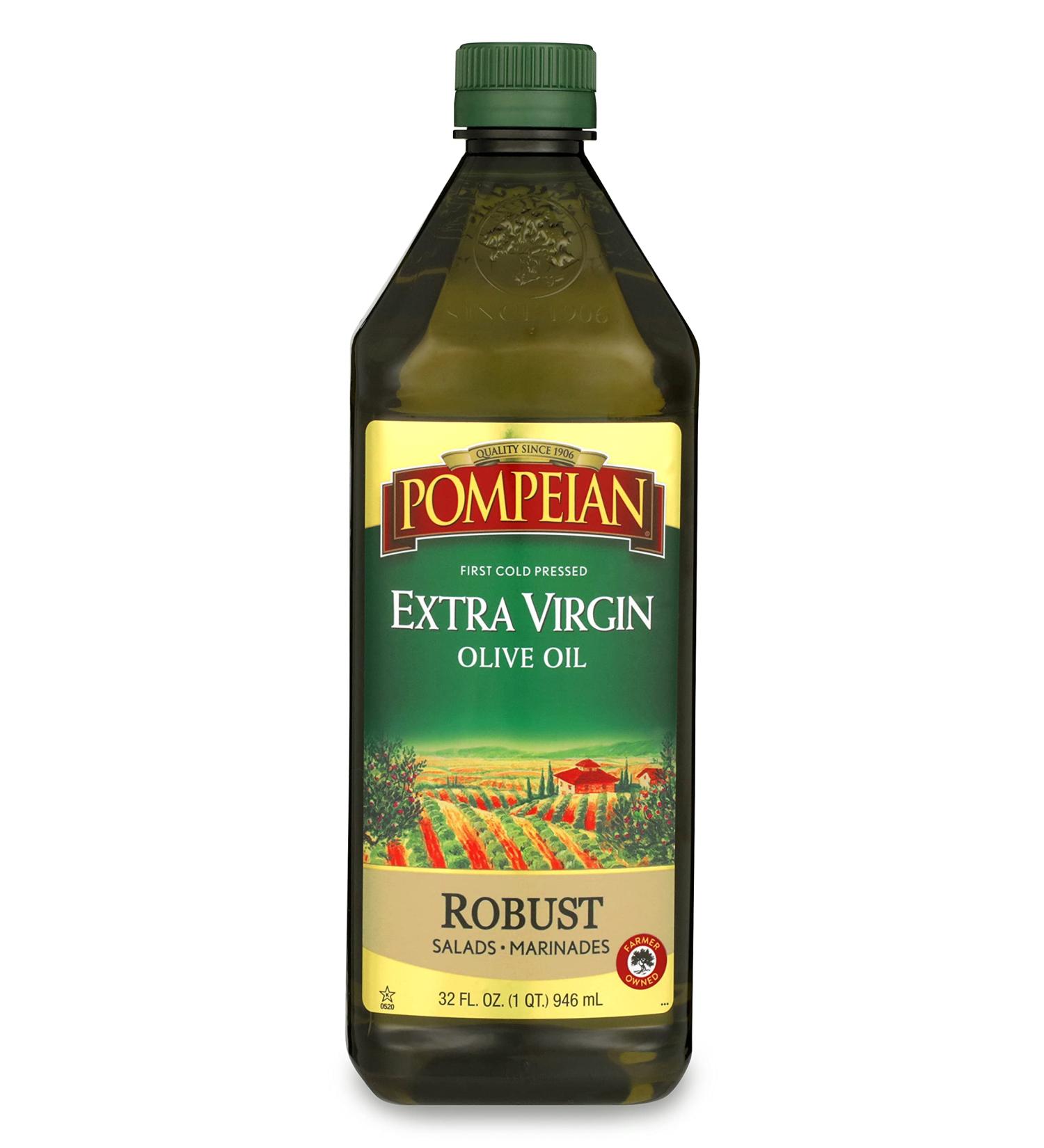 Pompeian Olive Oil - Extra Virgin Imported 32 Oz Plastic Bottle - Buy Online on GoSupps.com