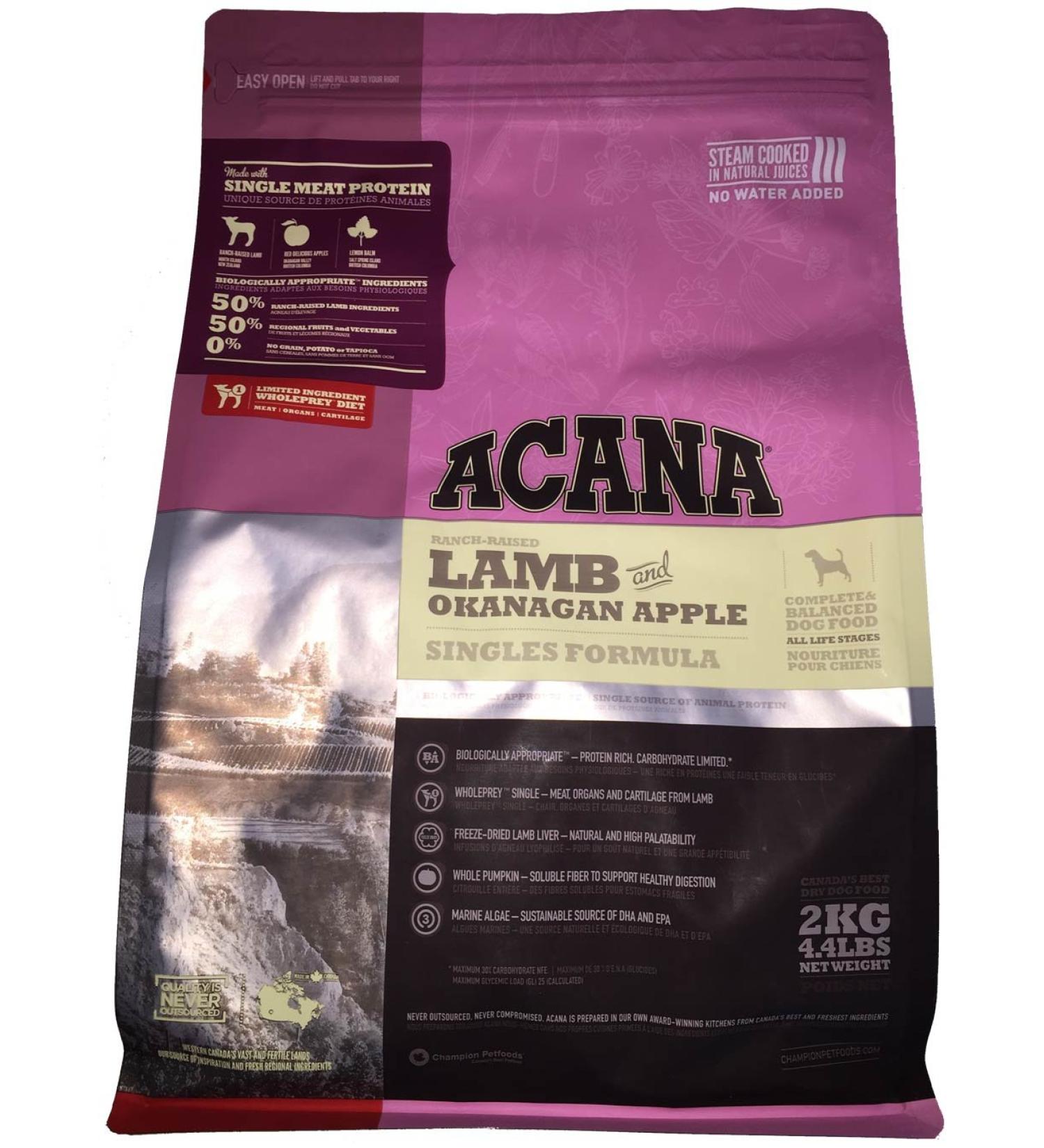 Acana Lamb & Okanagan Apple Dry Dog Food 4.4lb