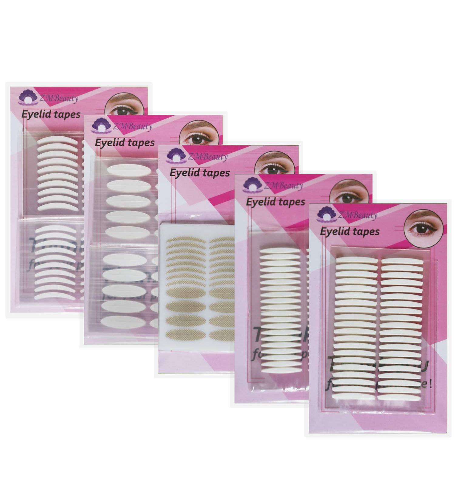 Eyelid tapes 5Packs/1360Pcs Instant Eyelid Lift Strips for Hooded Droopy Eyes Self-Adhesive Eye Tape Stickers for Long-lasting Breathable - Buy Online on GoSupps.com
