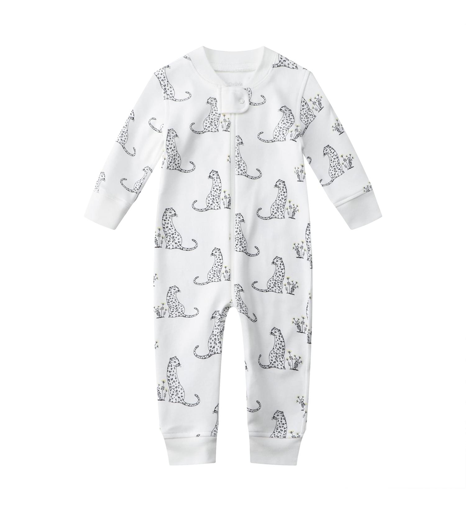 Owlivia Organic Cotton Baby Sleep N Play Romper - Leopard Print, 0-24 Months - Buy Online on GoSupps.com