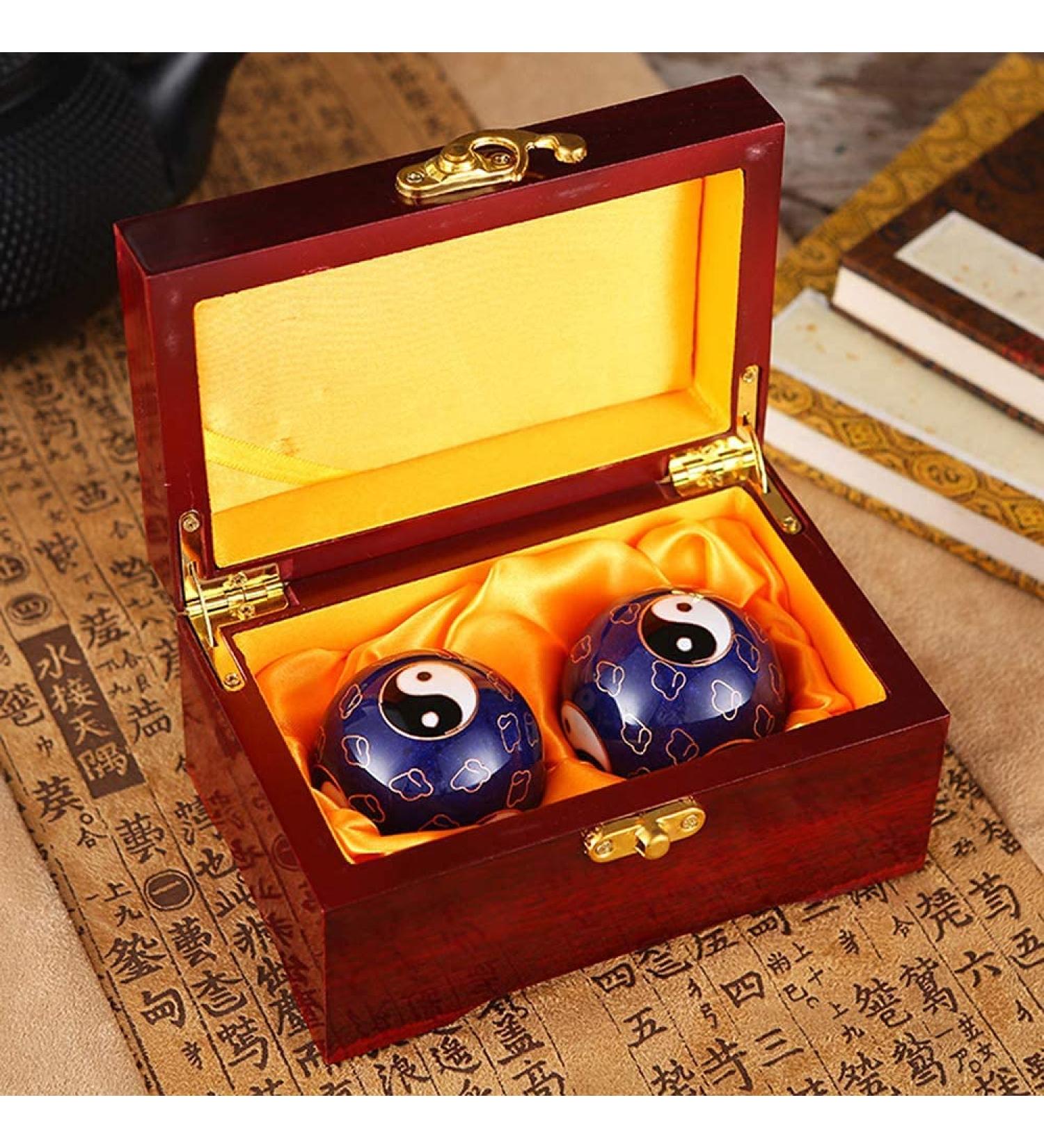 Buy Baoding Balls - Massage Ball Set for Stress Relief & Hand Therapy | Chinese Health Balls - Color D & C - Buy Online on GoSupps.com