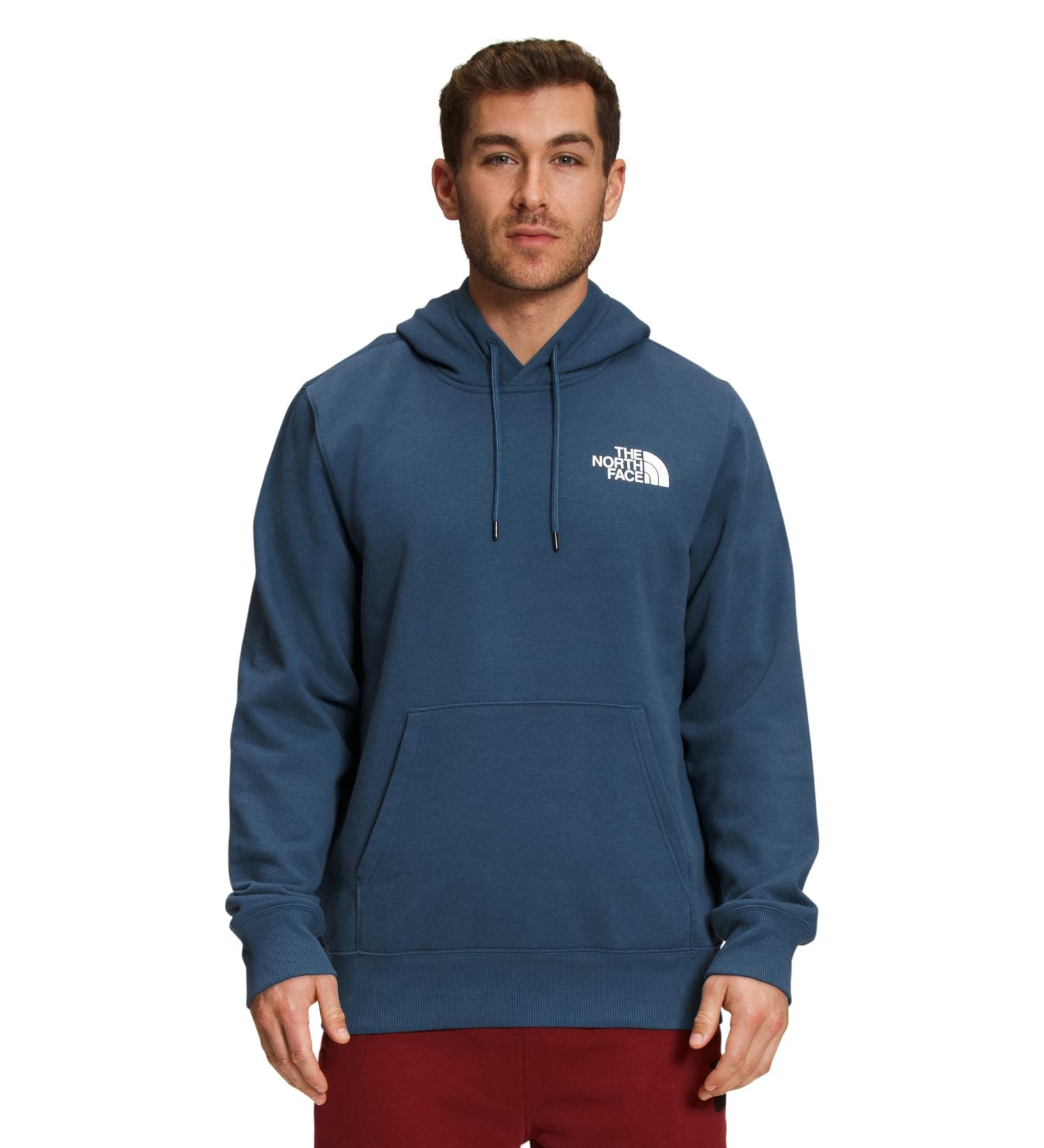 The North Face Men's Box NSE Pullover Hoodie - Large Shady Blue/Tnf Black - Buy Online on GoSupps.com