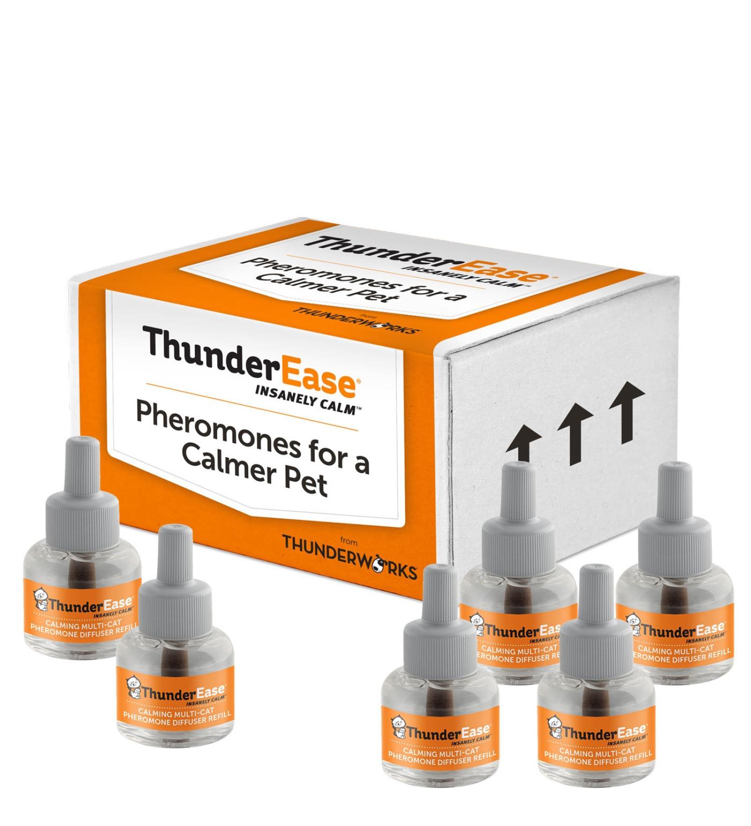 ThunderEase Multicat Calming Pheromone Diffuser Refill | Reduce Cat Conflict & Tension - 180 Day Supply - Buy Online on GoSupps.com