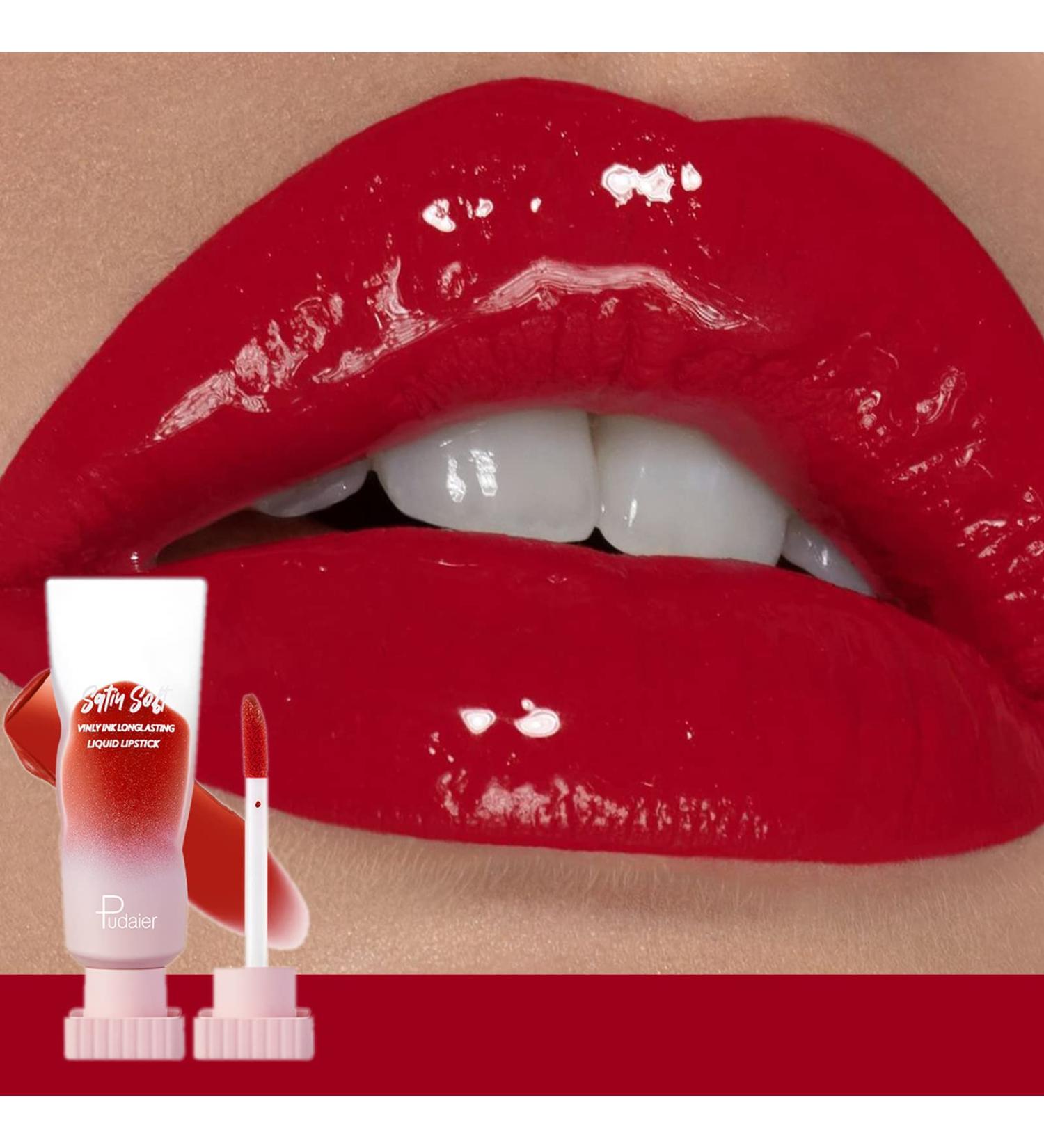 MIESCHER Colored Liquid Lipstick - High Pigmented, Long Lasting, Waterproof Lip Gloss for Women - Buy Online on GoSupps.com