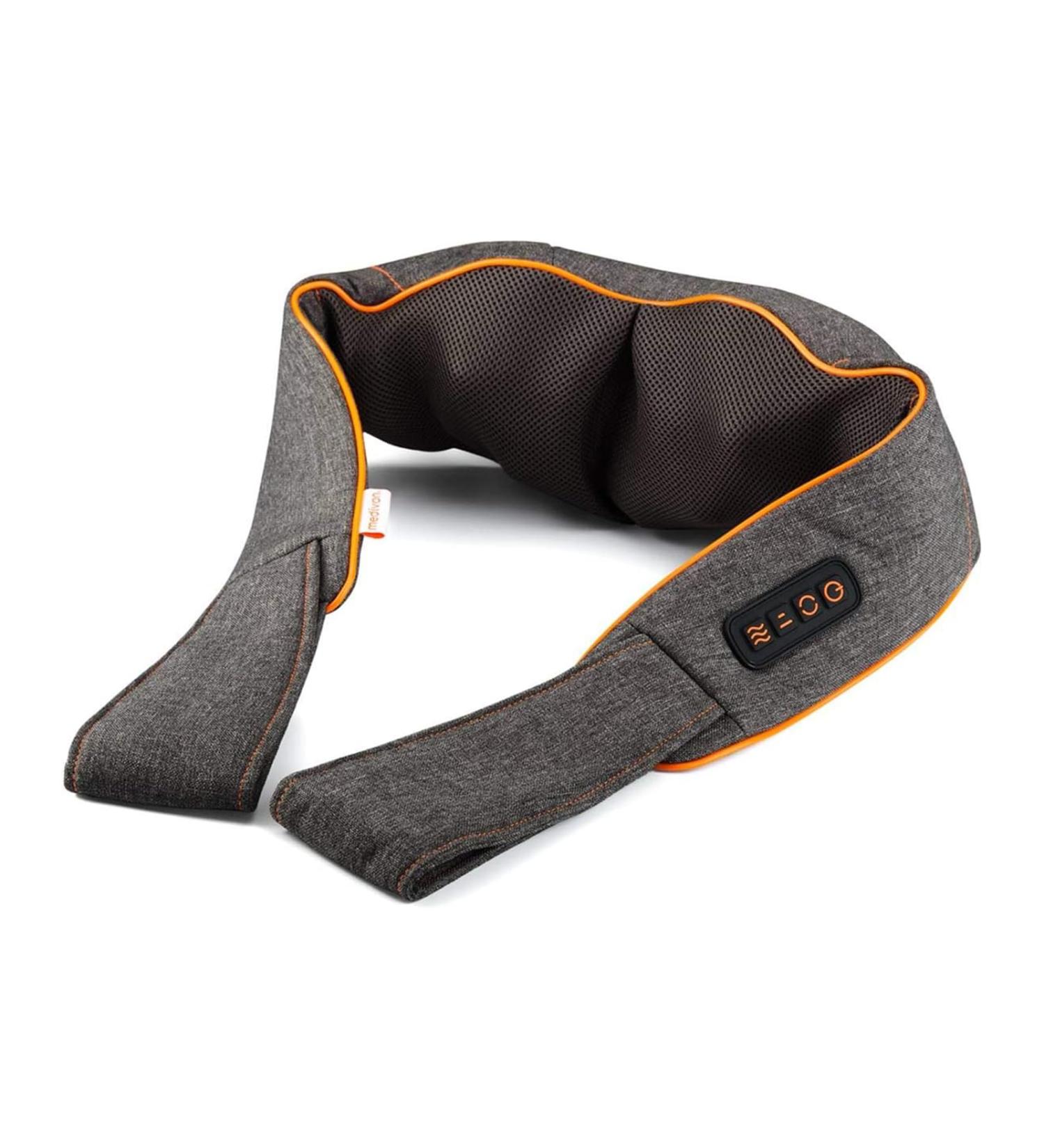 Medivon 3D Shiatsu Neck Massager with Heat - Relief for Neck & Shoulders | Portable Effective & International Shipping - Buy Online on GoSupps.com