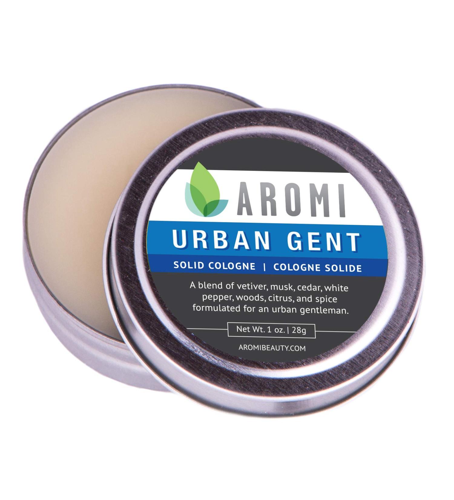 Aromi Solid Cologne | Woodsy Men's Fragrance White Pepper Musk and Cedar Scent Vegan Cruelty-free Travel Gift Day Night Concentrated (Urban Gent) - Buy Online on GoSupps.com