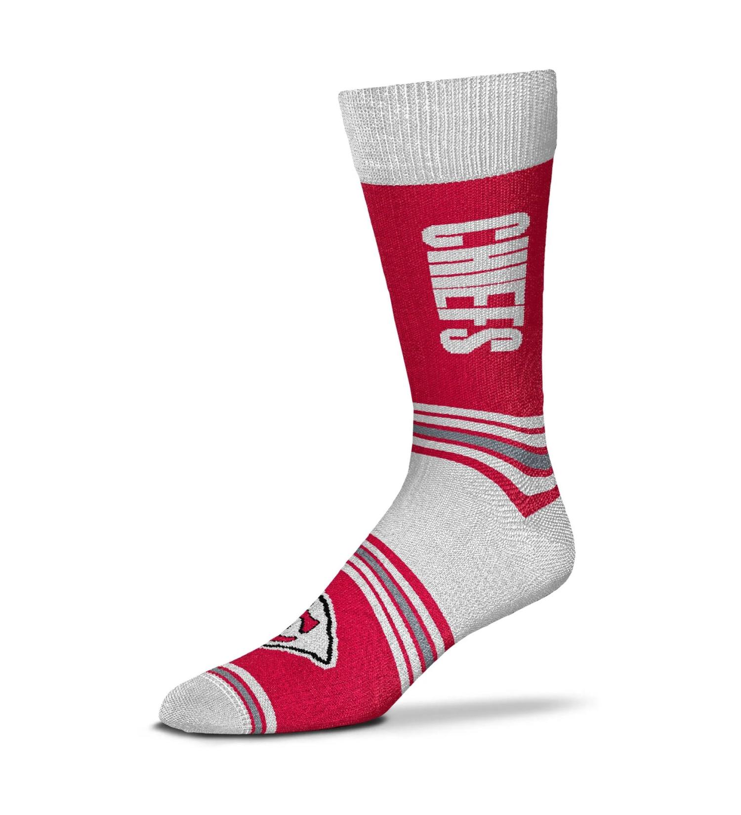 Fanatics for Bare Feet NFL Go Team Socks 40-46 Kansas City Chiefs