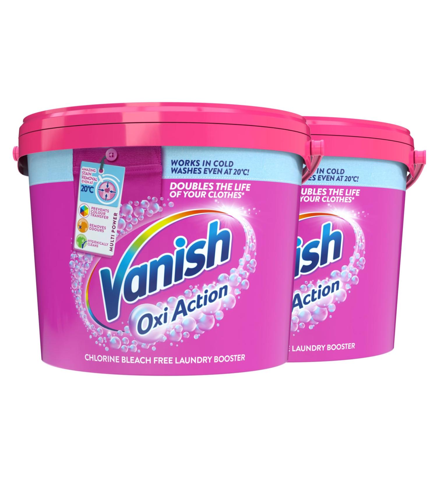 Buy Vanish Oxi Action Stain Remover Dust Powder 2.4 kg - Pack of 2 | International Shipping Available - Buy Online on GoSupps.com