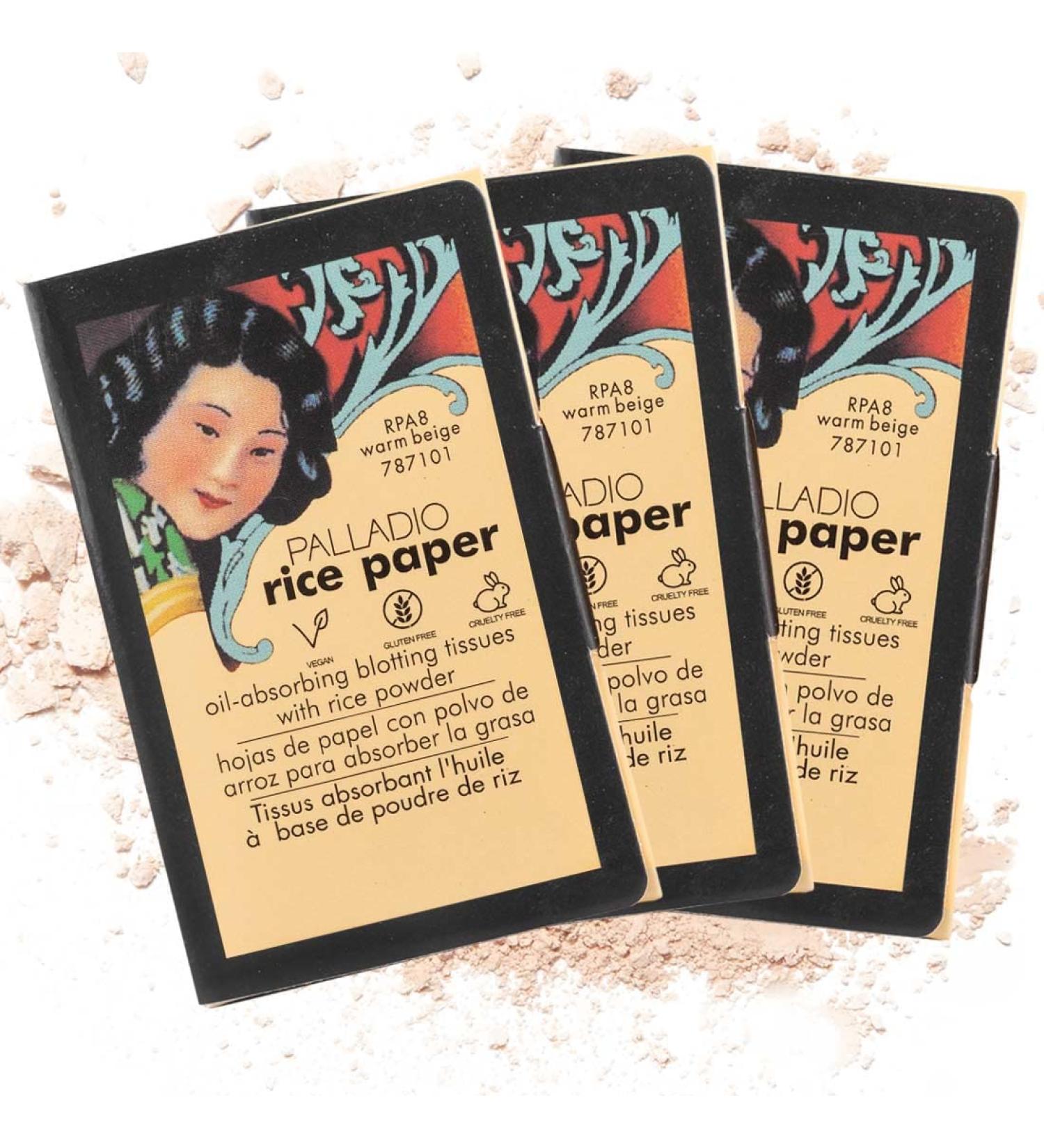 Buy Palladio Rice Paper Face Towels for Oily Skin Natural Oil-Absorbing Sheets 40 Pieces Dual-Sided Instant Results in Warm Beige - Buy Online on GoSupps.com