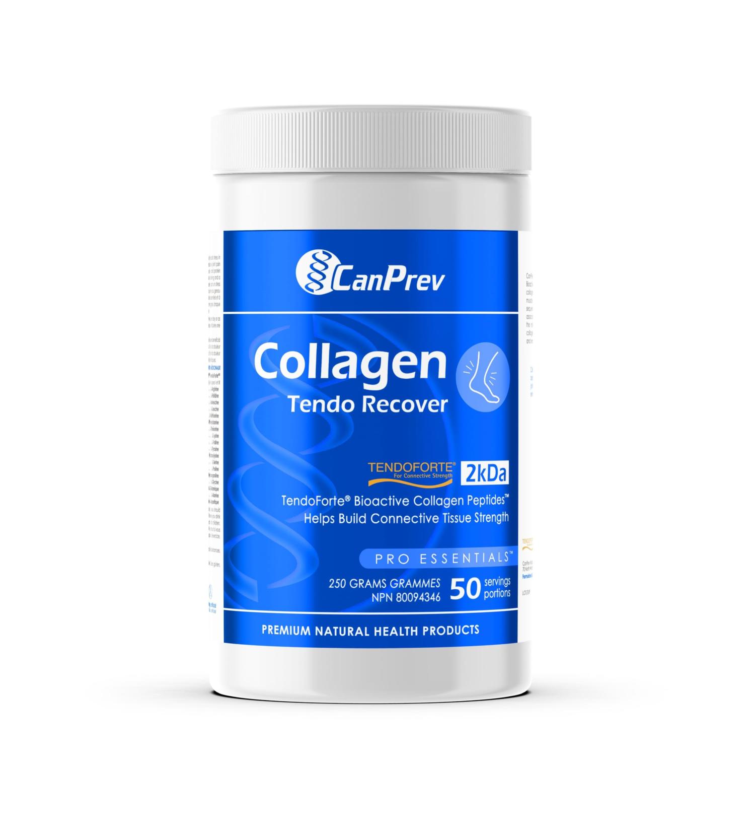 CanPrev - Collagen Tendo Recover 250g Powder - Helps to Reduce Joint Pain Associated with Osteoarthritis - Athletic Support - Bioactive Collagen Peptides Helps Build Connective Tissue Strength - Buy Online on GoSupps.com
