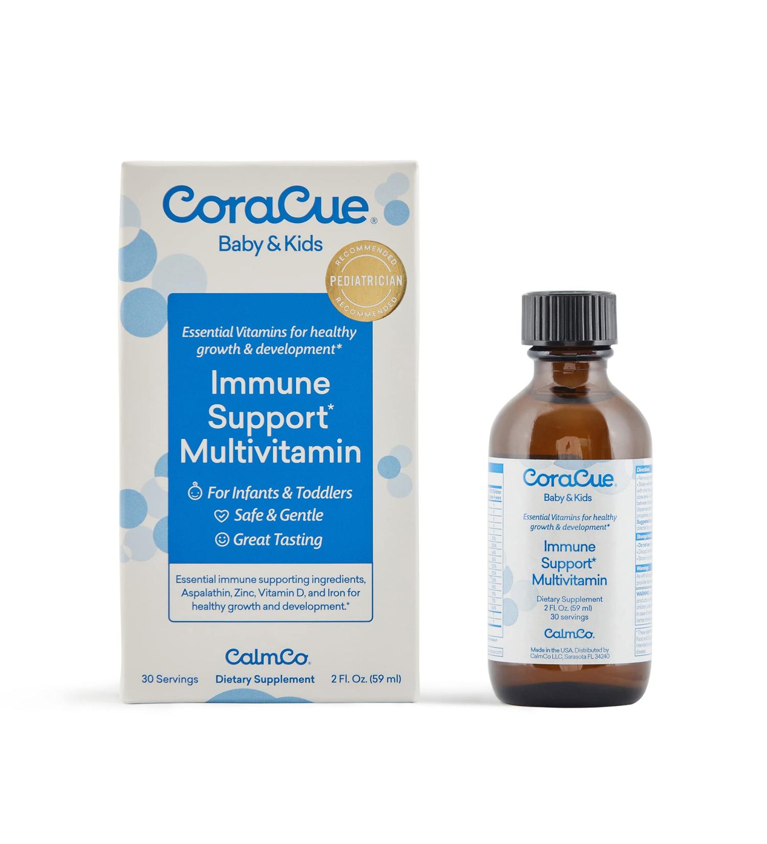 CoraCue Immune Support Liquid Multivitamin for Infants & Toddlers - 2 Fl Oz (Pack of 1) - Buy Online on GoSupps.com