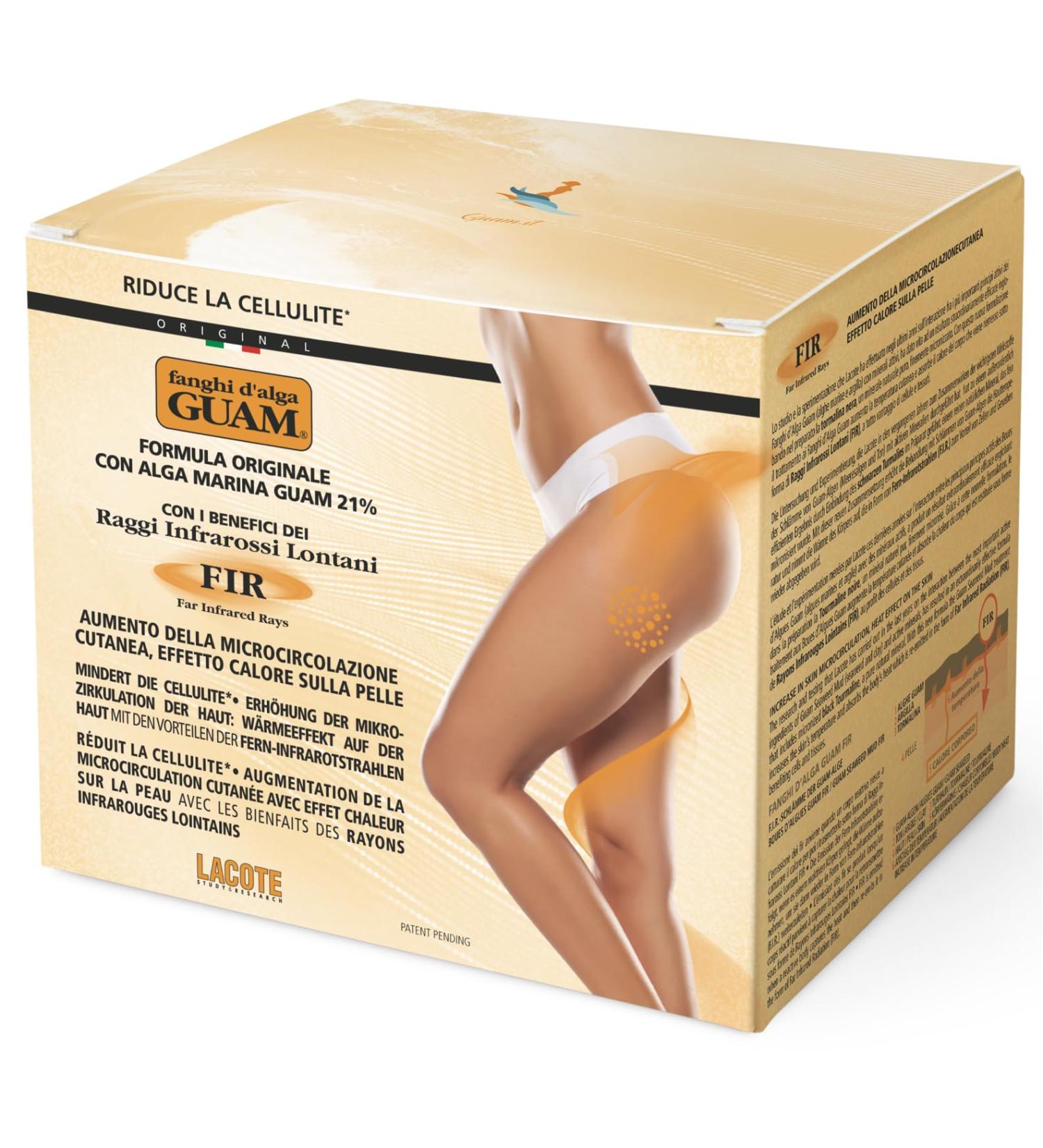 Guam Algenfango Guam FIR reduces cellulite and obesity with tourmaline for the benefits of far infrared rays active heat on the skin made in Italy 500 g pack - Buy Online on GoSupps.com