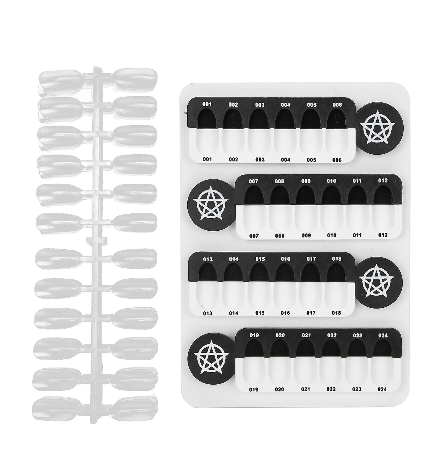 24 Grids Nail Art Holder - Acrylic Magnetic Portable Display Board for Nail Painting & Design - Buy Online on GoSupps.com