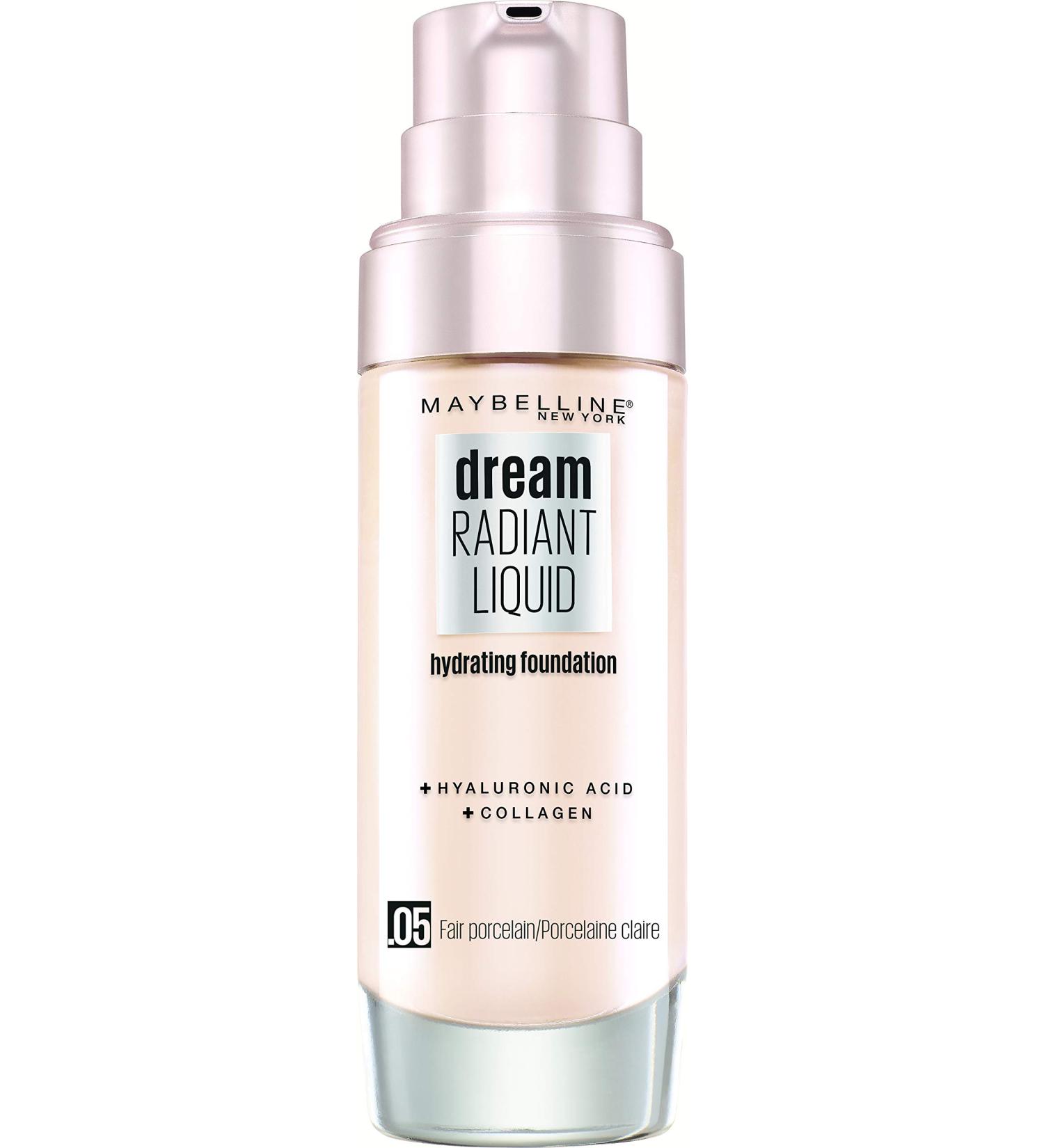 Maybelline Dream Radiant Liquid Foundation No. 05 Fair Porcelain - 30ml | Buy Online - International Shipping Available - Buy Online on GoSupps.com